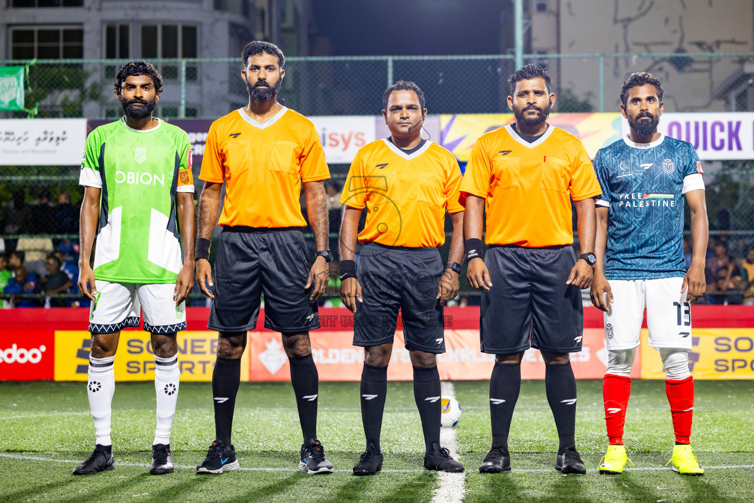 Hdh Naivaadhoo VS Hdh Nolhivaram in Day 9 of Golden Futsal Challenge 2025 was held on Monday, 13th January 2025, in Hulhumale', Maldives Photos: Nausham Waheed , Ismail Thoriq / images.mv