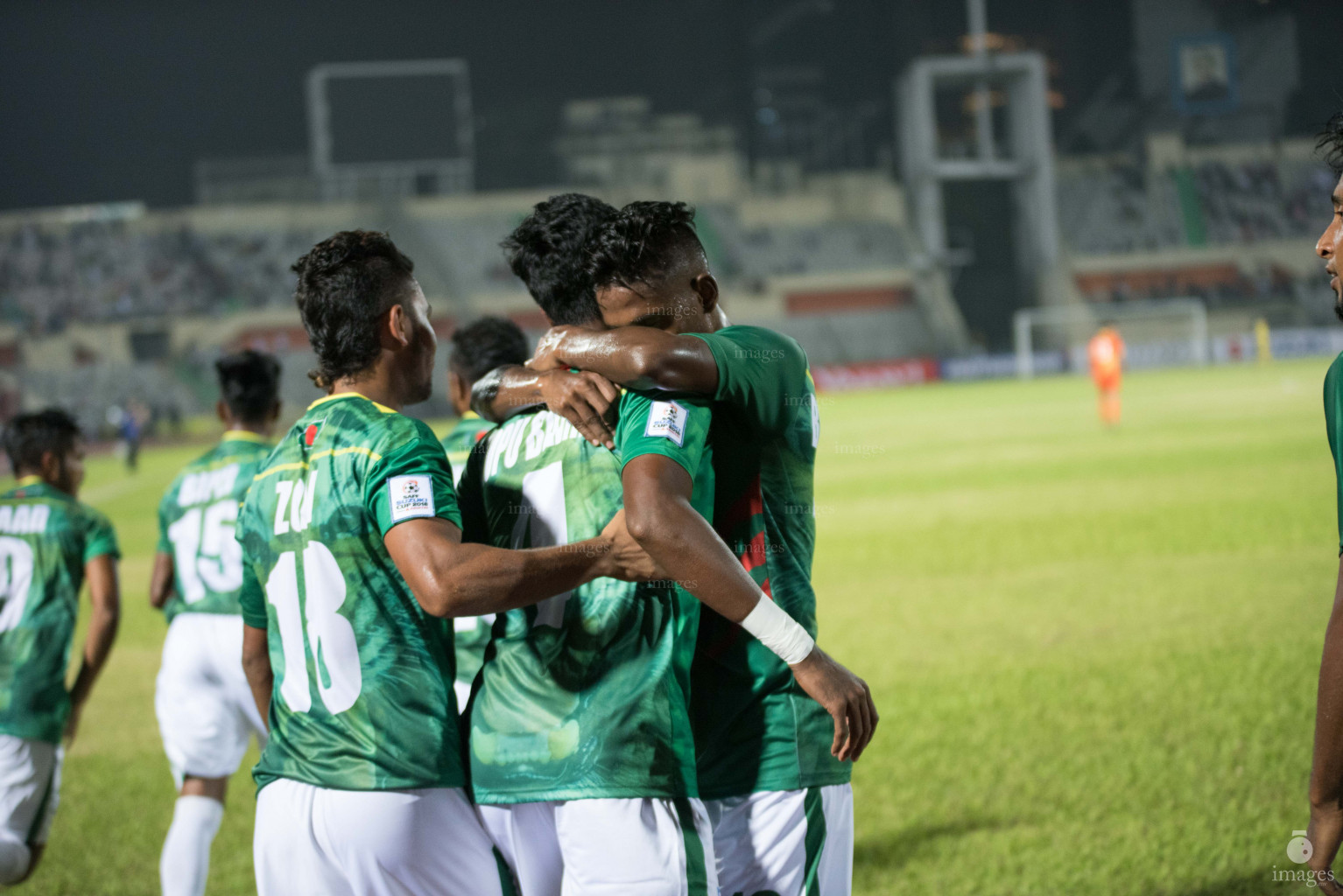 Bhutan vs Bangladesh in SAFF Suzuki Cup 2018 in Dhaka, Bangladesh, Monday, September 04, 2018. (Images.mv Photo/Ismail Thoriq).