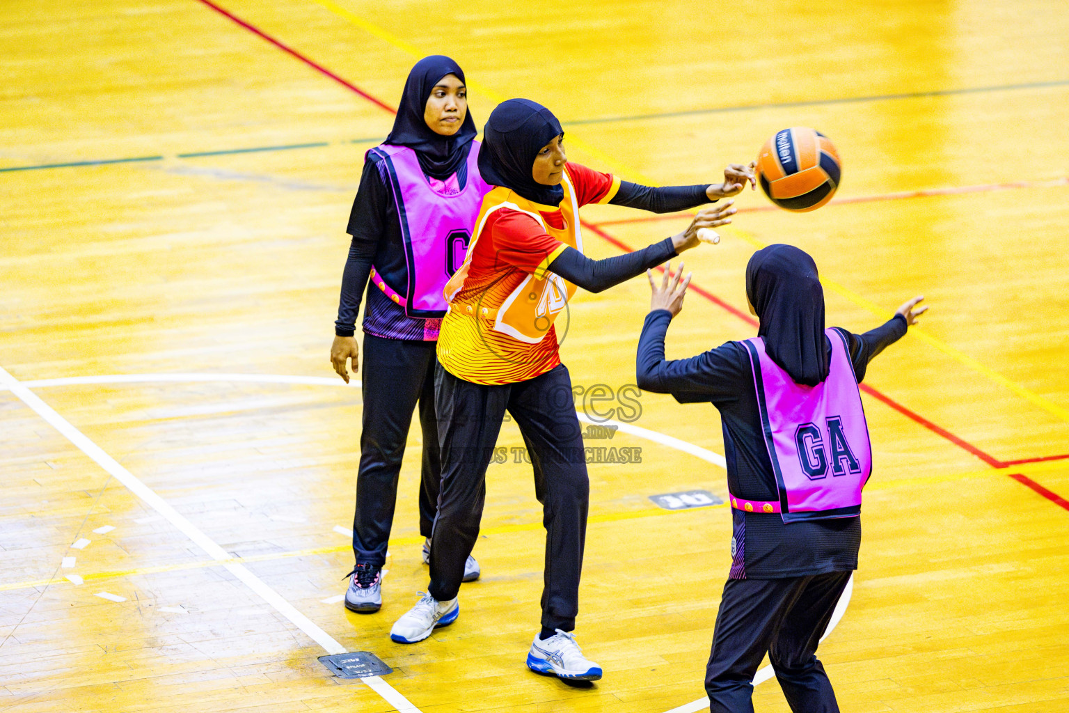 Day 2 of 21st National Netball Tournament was held in Social Canter at Male', Maldives on Thursday, 10th May 2024. Photos: Nausham Waheed / images.mv