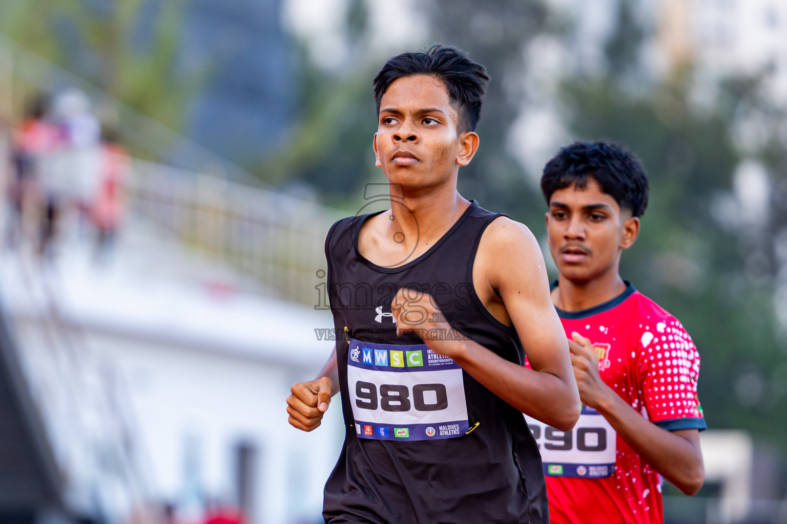 Day 3 of MWSC Interschool Athletics Championships 2024 held in Hulhumale Running Track, Hulhumale, Maldives on Monday, 11th November 2024. Photos by: Nausham Waheed / Images.mv