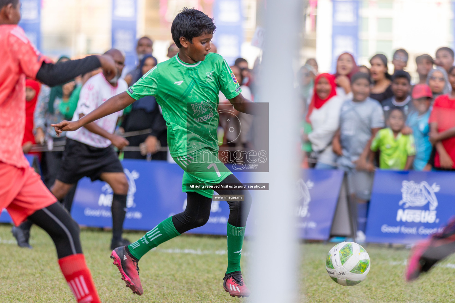 Day 4 of Nestle Kids Football Fiesta, held in Henveyru Football Stadium, Male', Maldives on Saturday, 14th October 2023
Photos: Ismail Thoriq / images.mv