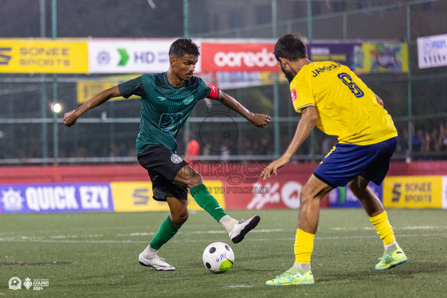 HA Hoarafushi vs HA Thakandhoo in Day 1 of Golden Futsal Challenge 2024 was held on Monday, 15th January 2024, in Hulhumale', Maldives Photos: Ismail Thoriq / images.mv