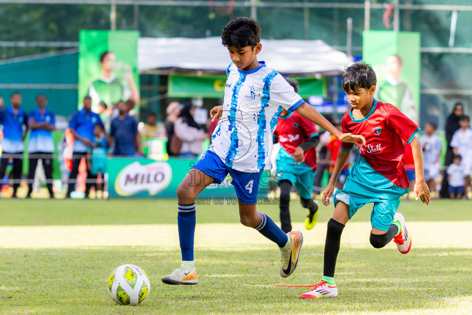 Day 1 of MILO Academy Championship 2025 (U-12) was held at Henveiru Stadium in Male', Maldives on Thursday, 1st May 2025. Photos: Nausham Waheed / images.mv
