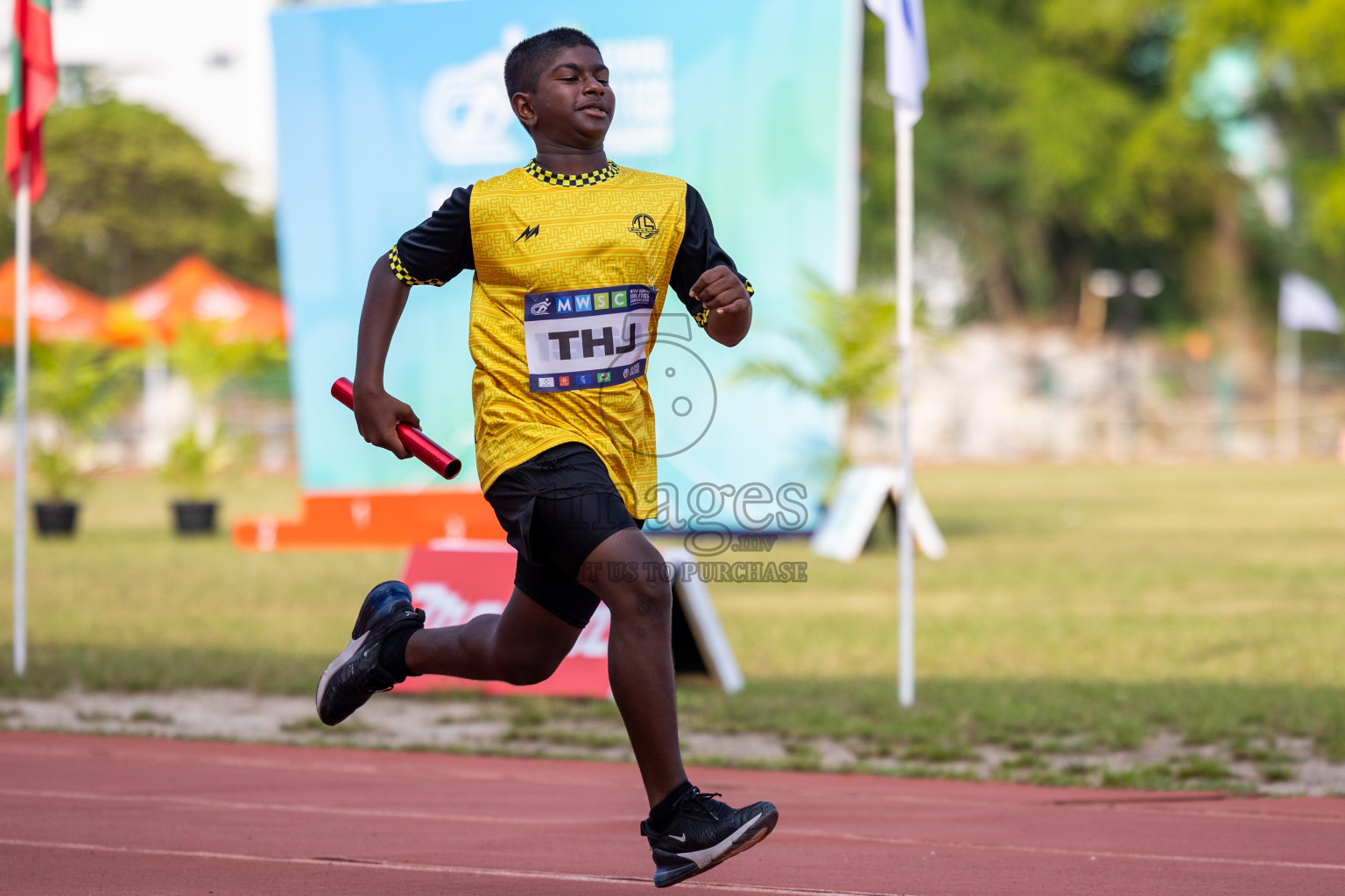 Day 5 of MWSC Interschool Athletics Championships 2024 held in Hulhumale Running Track, Hulhumale, Maldives on Wednesday, 13th November 2024. Photos by: Ismail Thoriq / Images.mv