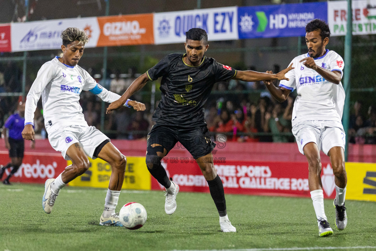 HA Utheem VS HA Ihavandhoo in Day 13 of Golden Futsal Challenge 2024 was held on Saturday, 27th January 2024, in Hulhumale', Maldives Photos: Nausham Waheed / images.mv