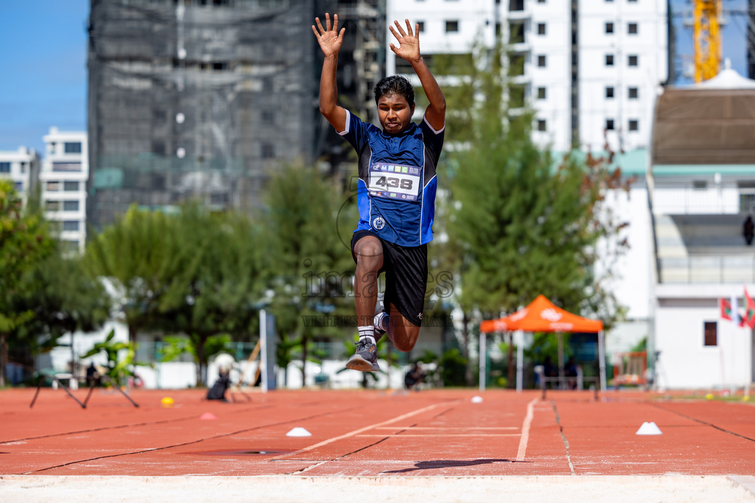 Day 2 of MWSC Interschool Athletics Championships 2024 held in Hulhumale Running Track, Hulhumale, Maldives on Sunday, 10th November 2024. 
Photos by:  Hassan Simah / Images.mv