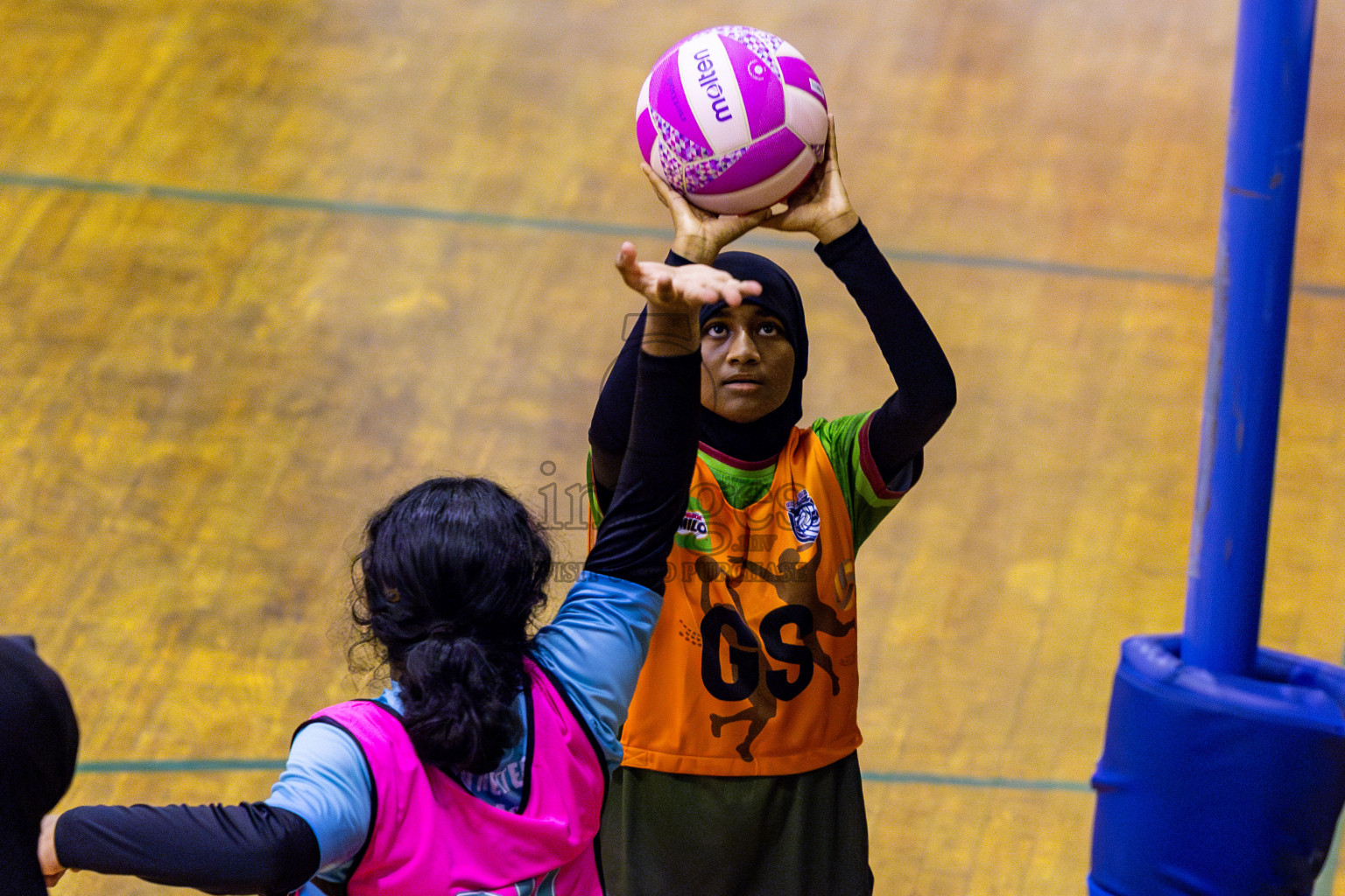 Fiontti A Team vs Young Netters A in Day 2 of 3rd Junior Championship - Netball association of Maldives, held at Social Center on Monday 20th January 2025 . Photos by Nausham Waheed