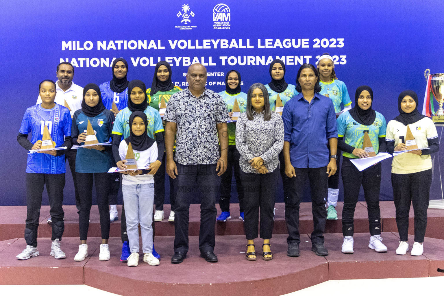 Final of Women's Division of Volleyball Association Cup 2023 held in Male', Maldives on Tuesday, 9th January 2024 at Social Center Indoor Hall Photos By: Nausham Waheed /images.mv