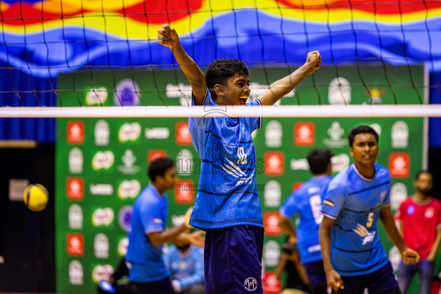 Finals of Interschool Volleyball Tournament 2024 was held in Social Center at Male', Maldives on Friday, 6th December 2024. Photos: Nausham Waheed / images.mv