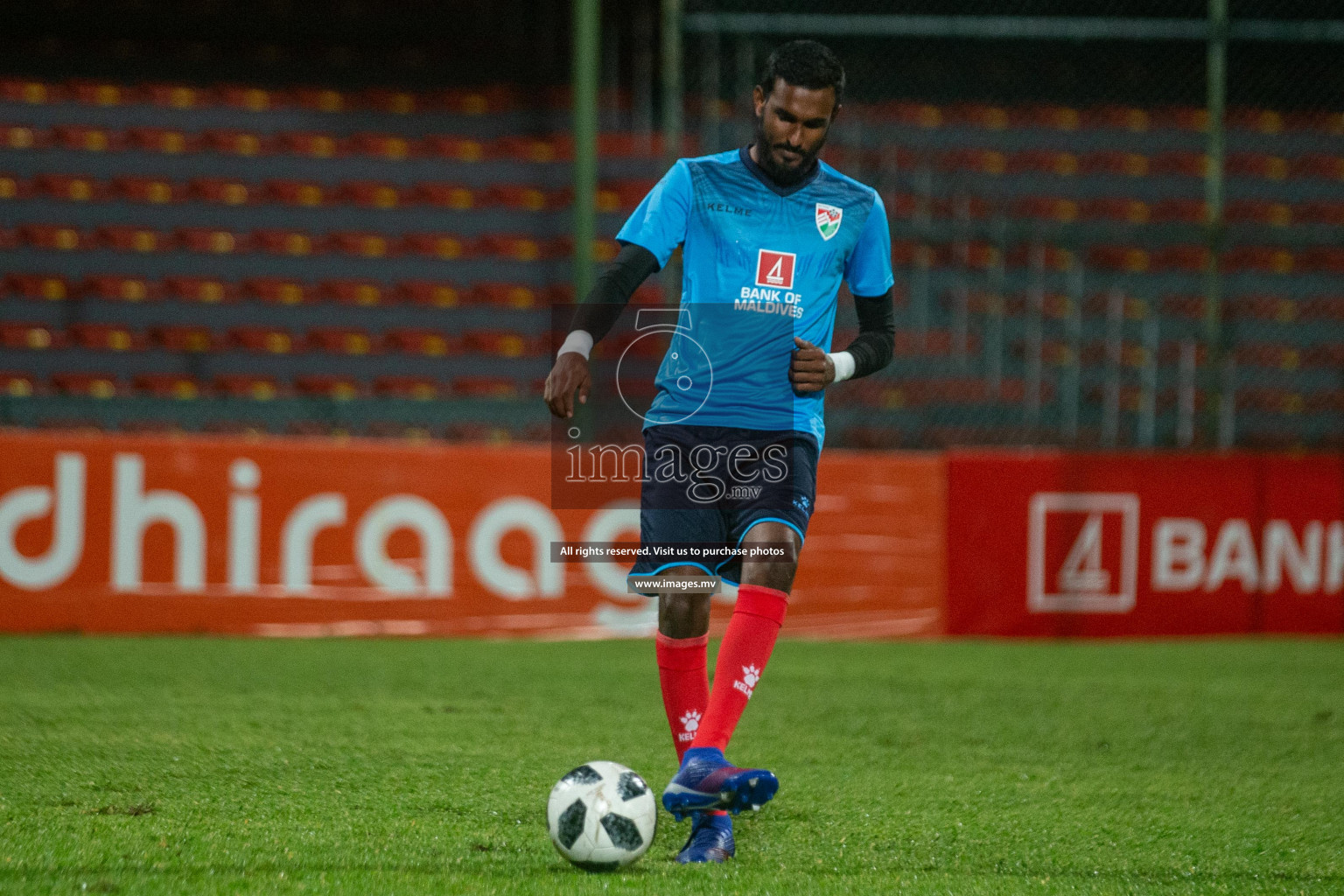 Maldives Practice Session for the FIfa World Cup Qatar 2022 & AFC Asian Cup China 2023 Qualifier match against China on 8th September 2019 in National Football Stadium, Male', Maldives. (Photos: Shuadh Abdul Sattar/images.mv)