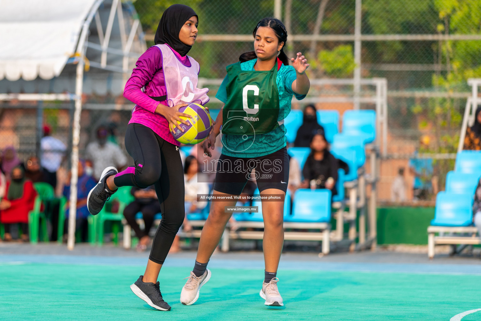 Junior Netball Championship 2022 - Under 14 Final U14 final of Junior Netball Championship 2022 held in Male', Maldives on Friday, 18th March 2022. Photos by Ismail Thoriq