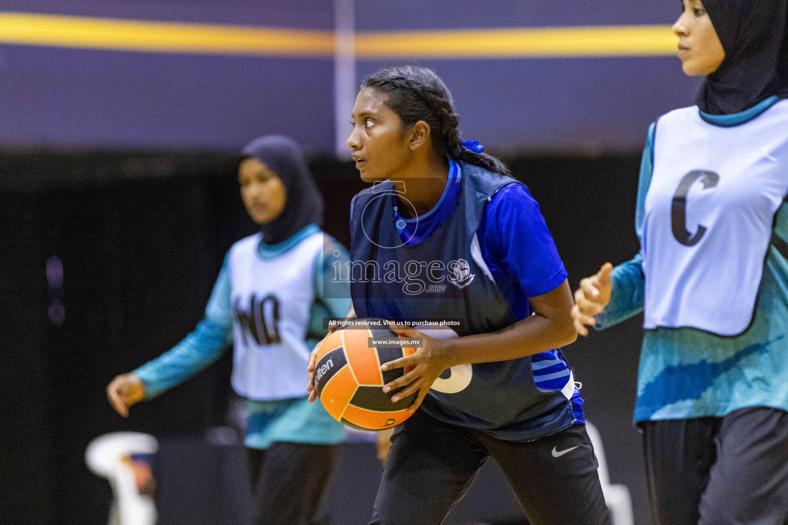 Day7 of 24th Interschool Netball Tournament 2023 was held in Social Center, Male', Maldives on 2nd November 2023. Photos: Nausham Waheed / images.mv