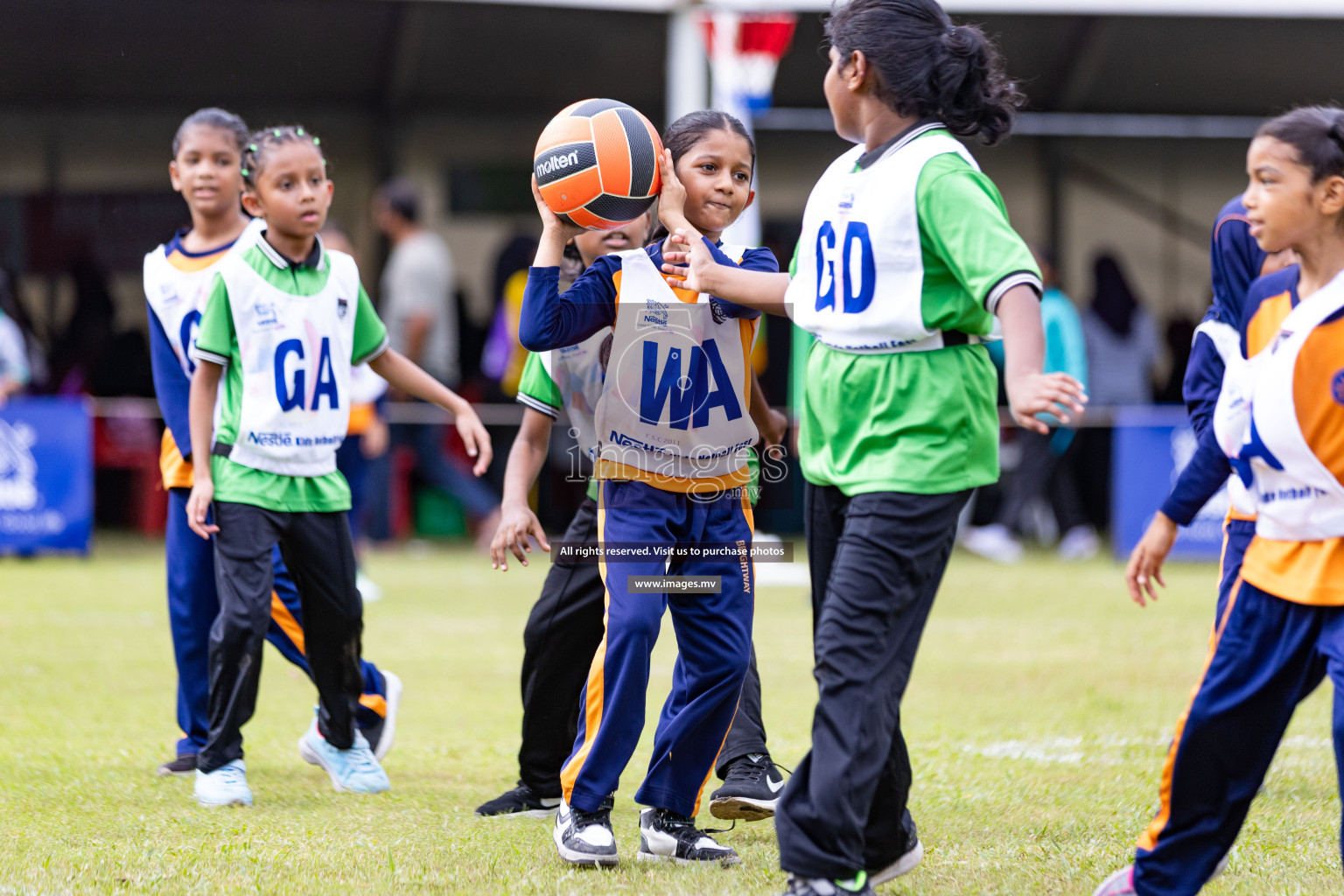 Day 1 of Nestle' Kids Netball Fiesta 2023 held in Henveyru Stadium, Male', Maldives on Thursday, 30th November 2023. Photos by Nausham Waheed / Images.mv