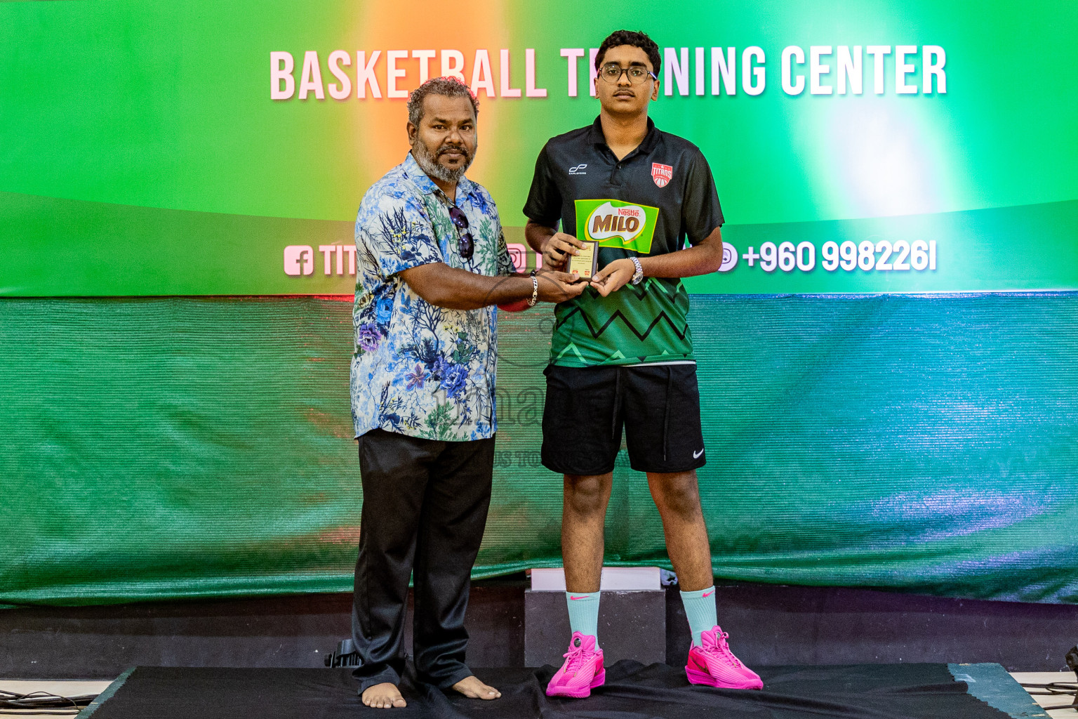 Day 3 of Milo 5 x 5 Junior Challenge 2025 - Basketball tournament held in Basketball Training Center, Male', Maldives on Saturday, 11th October 2025. Photos by: Nausham Waheed, Areef Adam / Images.mv