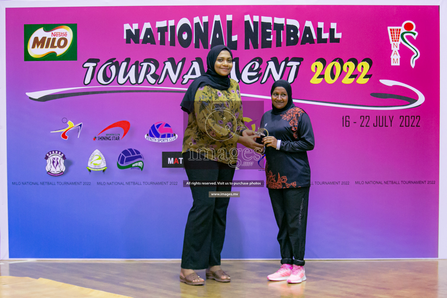 Xenith Sports Club vs Club Matrix in the Milo National Netball Tournament 2022 on 18 July 2022, held in Social Center, Male', Maldives. Photographer: Ahmed Dhaadh / Images.mv