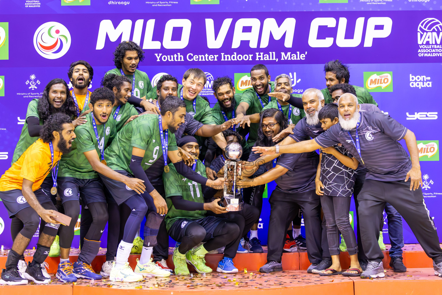 Final of MILO VAM Cup 2024 (Men's Division) was held in Social Center Indoor Hall on Monday, 4th November 2024. 
Photos: Ismail Thoriq / images.mv