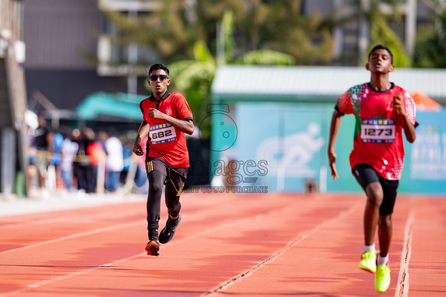 Day 3 of MWSC Interschool Athletics Championships 2024 held in Hulhumale Running Track, Hulhumale, Maldives on Monday, 11th November 2024. 
Photos by: Hassan Simah / Images.mv