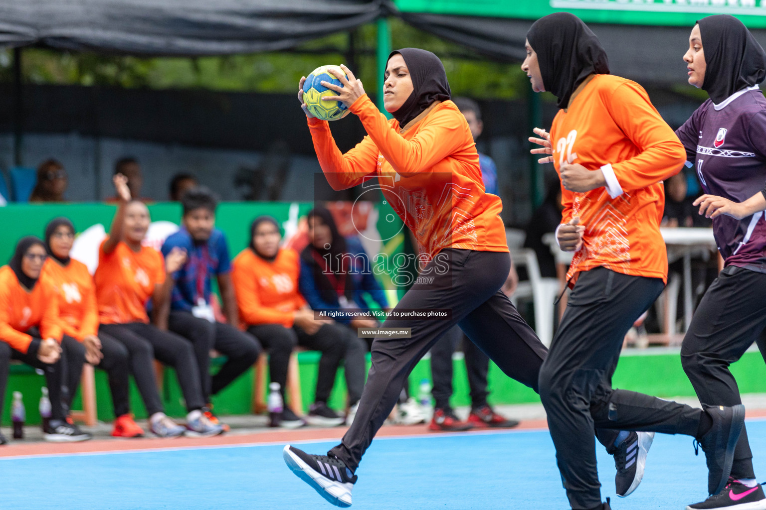 Day 5 of 7th Inter-Office/Company Handball Tournament 2023, held in Handball ground, Male', Maldives on Tuesday, 19th September 2023 Photos: Nausham Waheed/ Images.mv