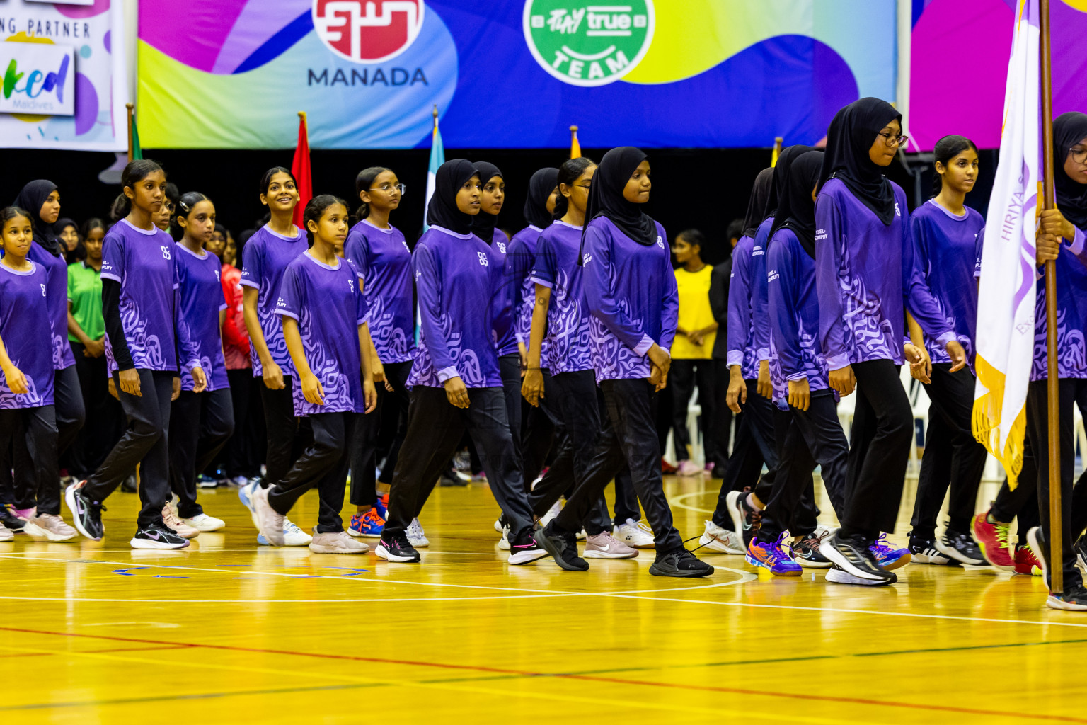 Day 1 of 25th Milo Inter-School Netball Tournament was held in Social Center at Male', Maldives on Thursday, 8th August 2024. Photos: Nausham Waheed / images.mv