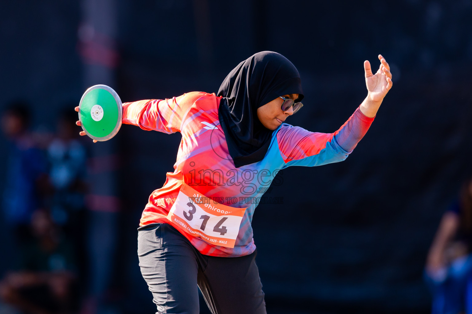 Day 3 of National Athletics Championship 2025 was held at Ekuveni Running Ground in Male', Maldives on Saturday, 16th August 2025. Photos: Nausham Waheed / images.mv