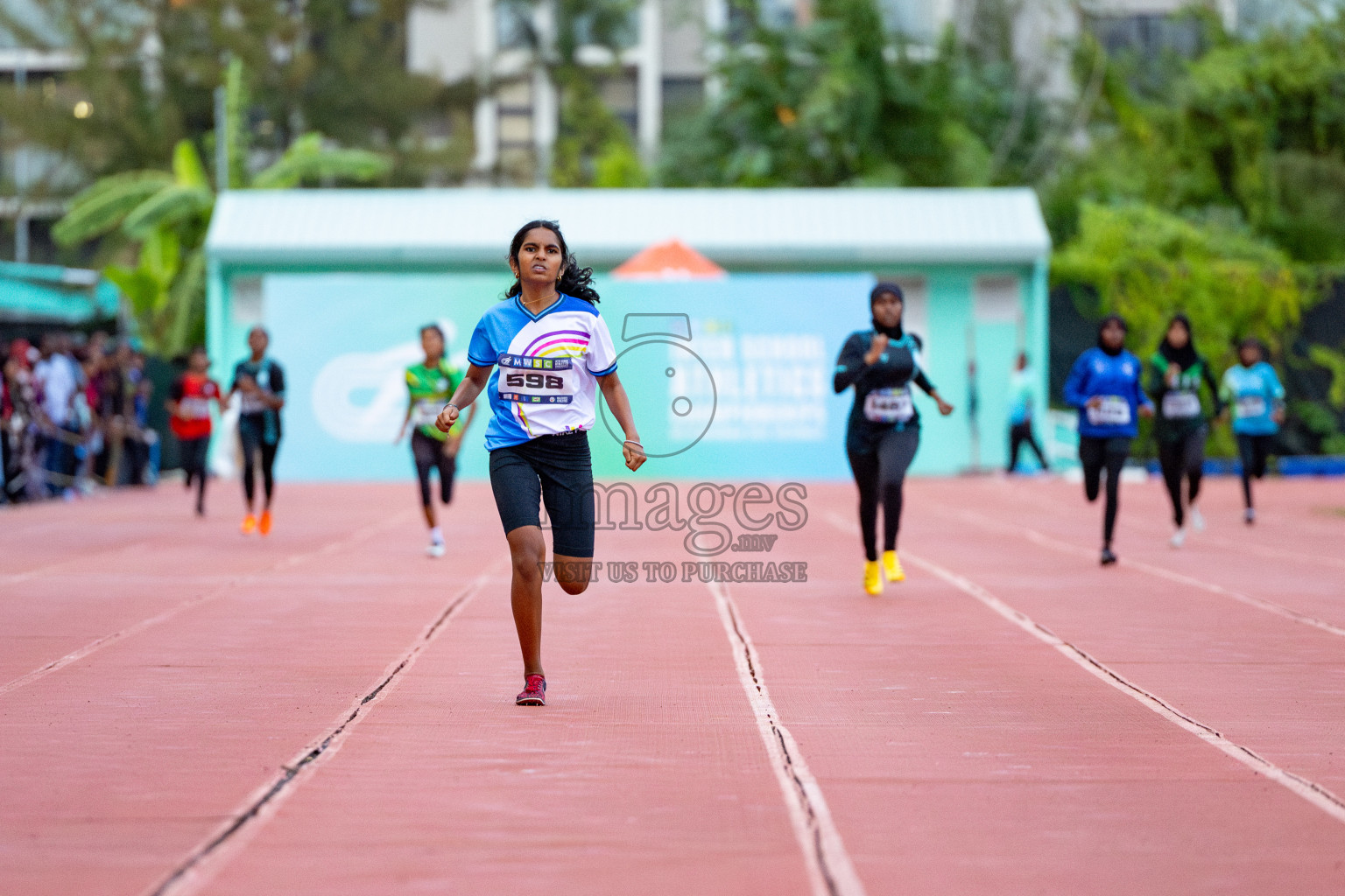 Day 2 of MWSC Interschool Athletics Championships 2024 held in Hulhumale Running Track, Hulhumale, Maldives on Sunday, 10th November 2024. 
Photos by: Hassan Simah / Images.mv