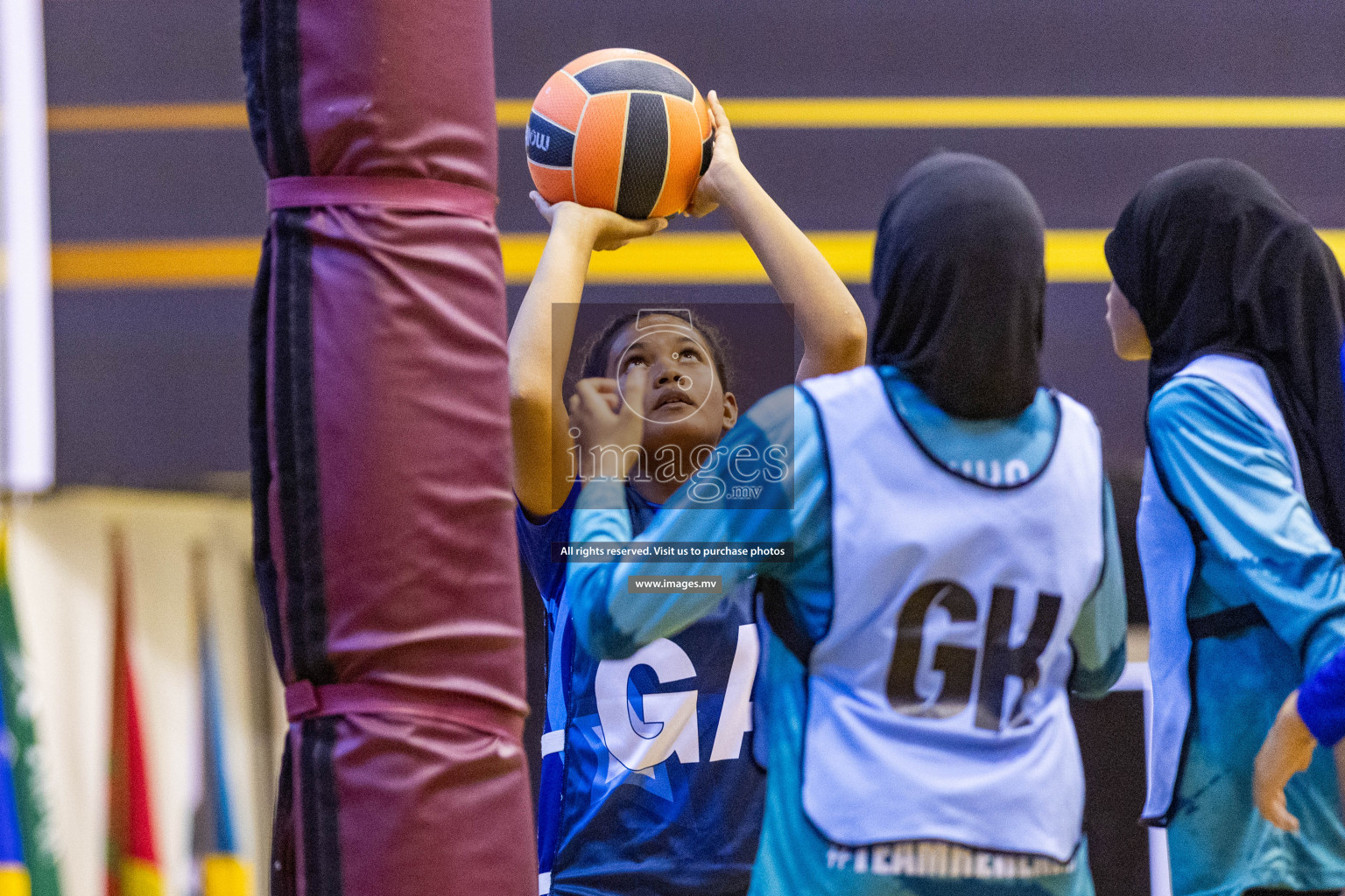 Day7 of 24th Interschool Netball Tournament 2023 was held in Social Center, Male', Maldives on 2nd November 2023. Photos: Nausham Waheed / images.mv