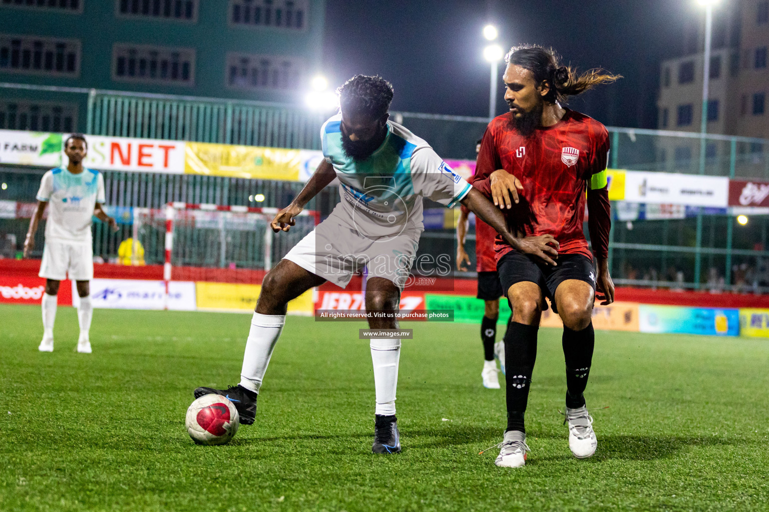 K. Himmafushi vs K. Maafushi in Day 6 of Golden Futsal Challenge 2023 on 10 February 2023 in Hulhumale, Male, Maldives