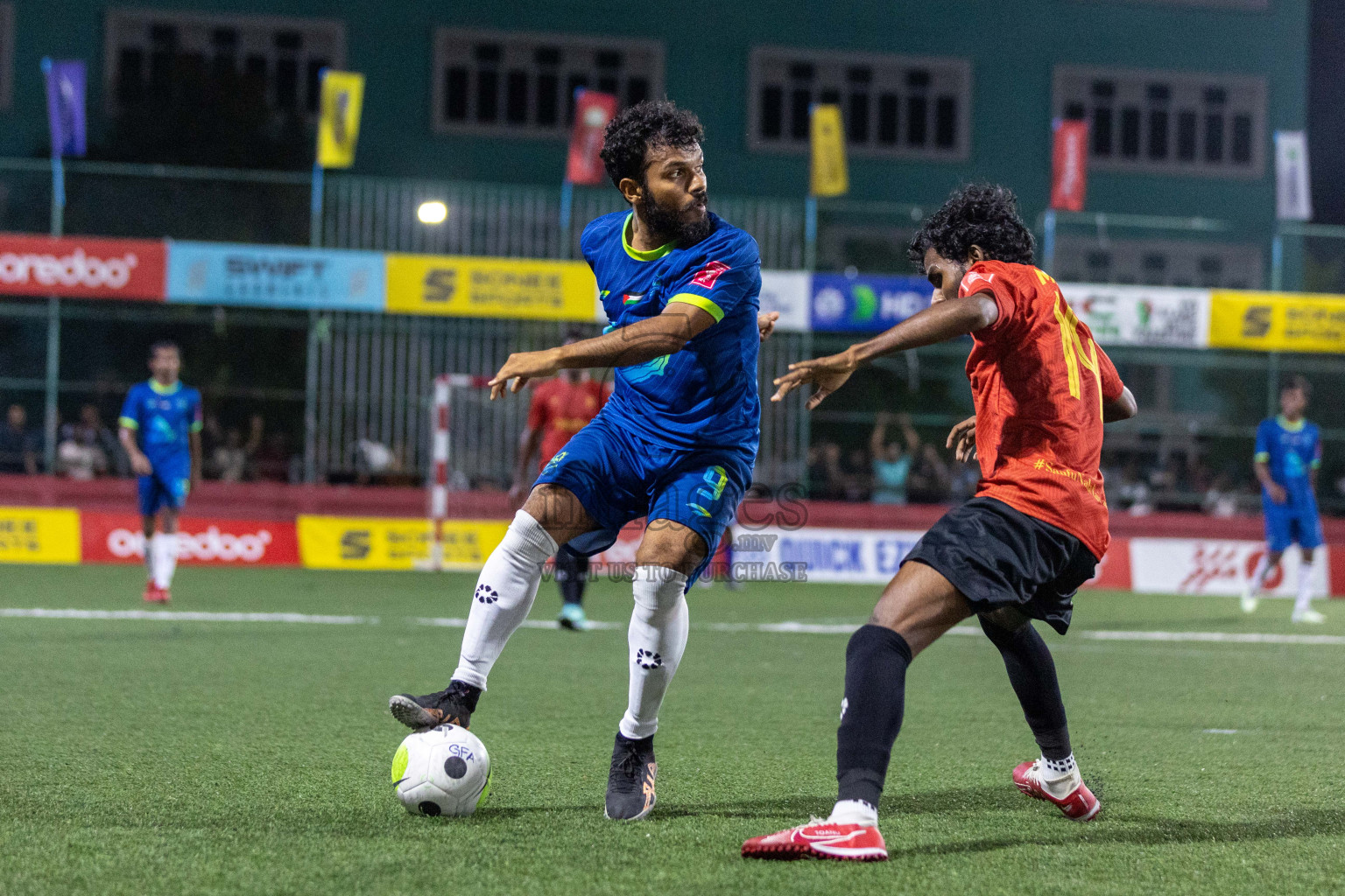 HDh Naivaadhoo VS HDh Makunudhoo in Day 14 of Golden Futsal Challenge 2024 was held on Sunday, 28th January 2024, in Hulhumale', Maldives Photos: Nausham Waheed / images.mv