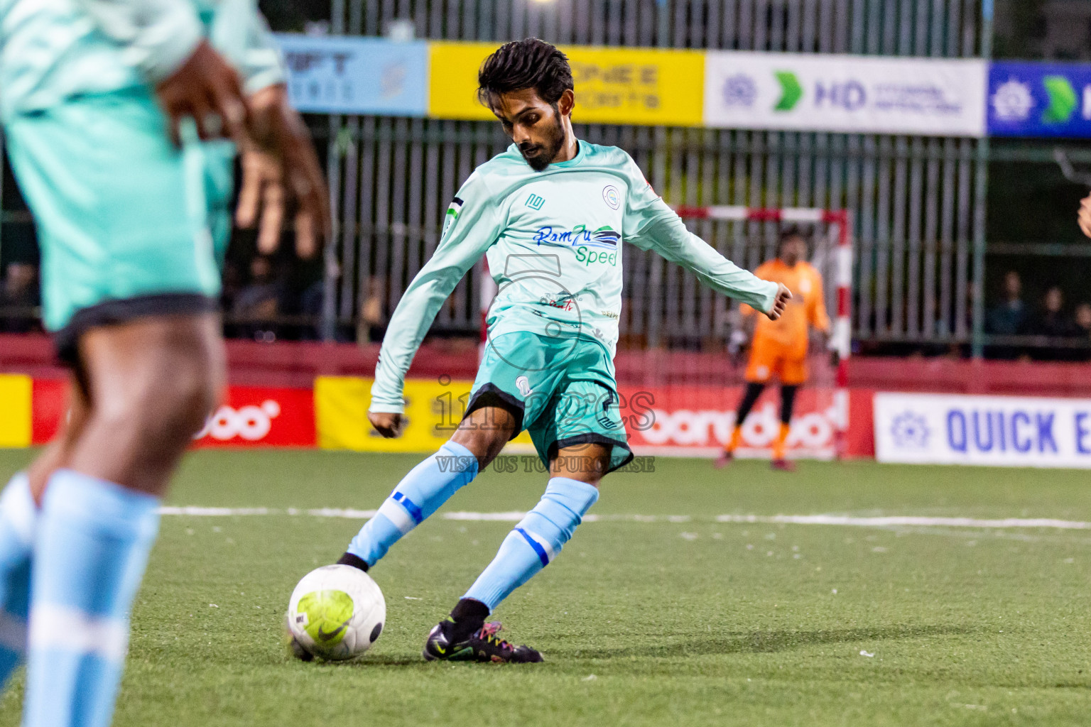 AA. Bodufolhudhoo  VS  AA. Thoddoo  in Day 11 of Golden Futsal Challenge 2024 was held on Thursday, 25th January 2024, in Hulhumale', Maldives
Photos: Nausham Waheed / images.mv