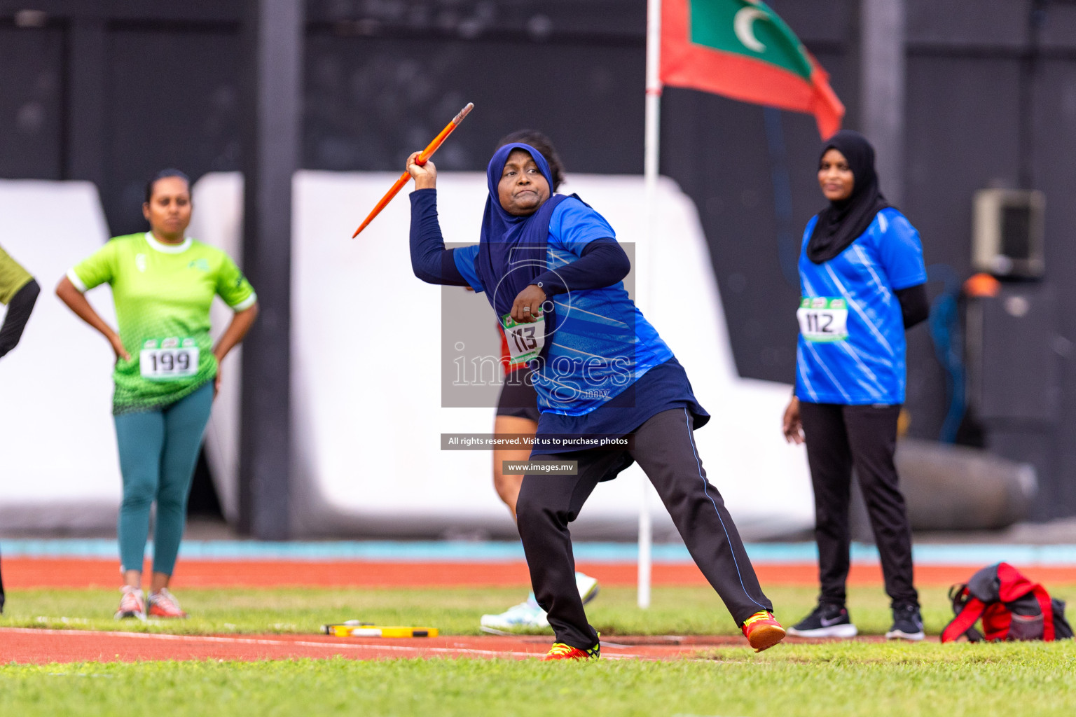 Day 2 of National Athletics Championship 2023 was held in Ekuveni Track at Male', Maldives on Friday, 24th November 2023. Photos: Nausham Waheed / images.mv