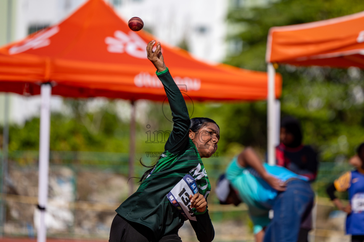 Day 1 of MWSC Interschool Athletics Championships 2024 held in Hulhumale Running Track, Hulhumale, Maldives on Saturday, 9th November 2024. 
Photos by: Hassan Simah / Images.mv