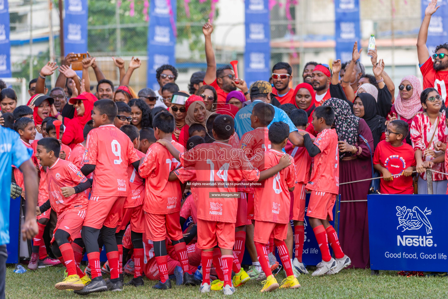 Day 4 of Nestle Kids Football Fiesta, held in Henveyru Football Stadium, Male', Maldives on Saturday, 14th October 2023
Photos: Ismail Thoriq / images.mv