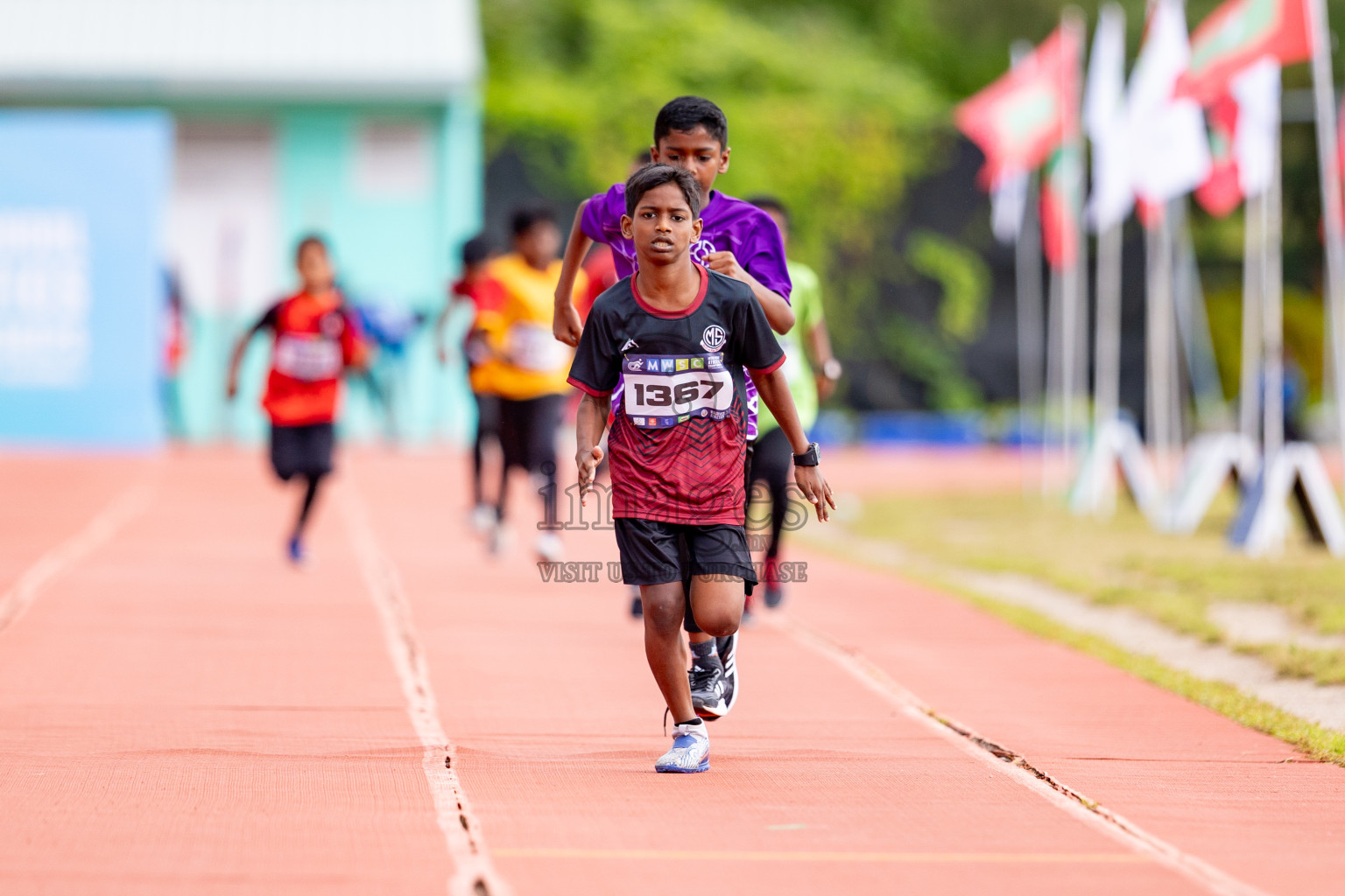 Day 3 of MWSC Interschool Athletics Championships 2024 held in Hulhumale Running Track, Hulhumale, Maldives on Monday, 11th November 2024. 
Photos by: Hassan Simah / Images.mv