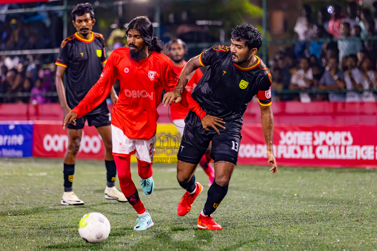 B Thulhaadhoo vs B Eydhafushi in Day 26 of Golden Futsal Challenge 2024 was held on Friday , 9th February 2024 in Hulhumale', Maldives
Photos: Hassan Simah / images.mv