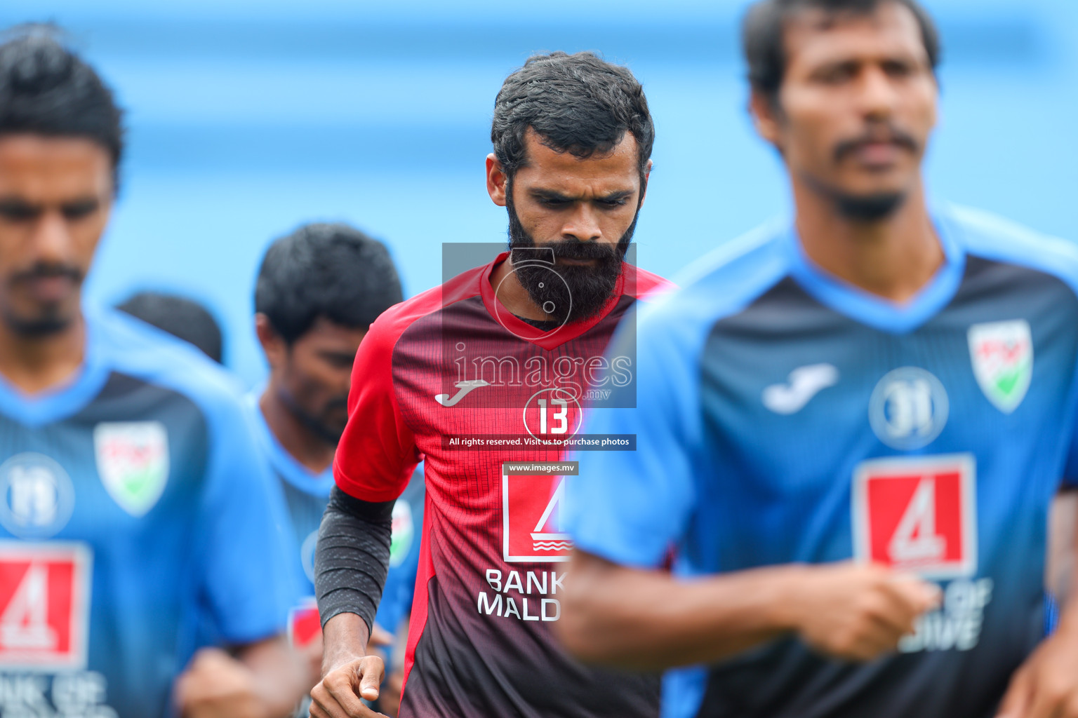 Maldives Practice Sessions on 26 June 2023 before their match in Bangabandhu SAFF Championship 2023 held in Bengaluru Football Ground