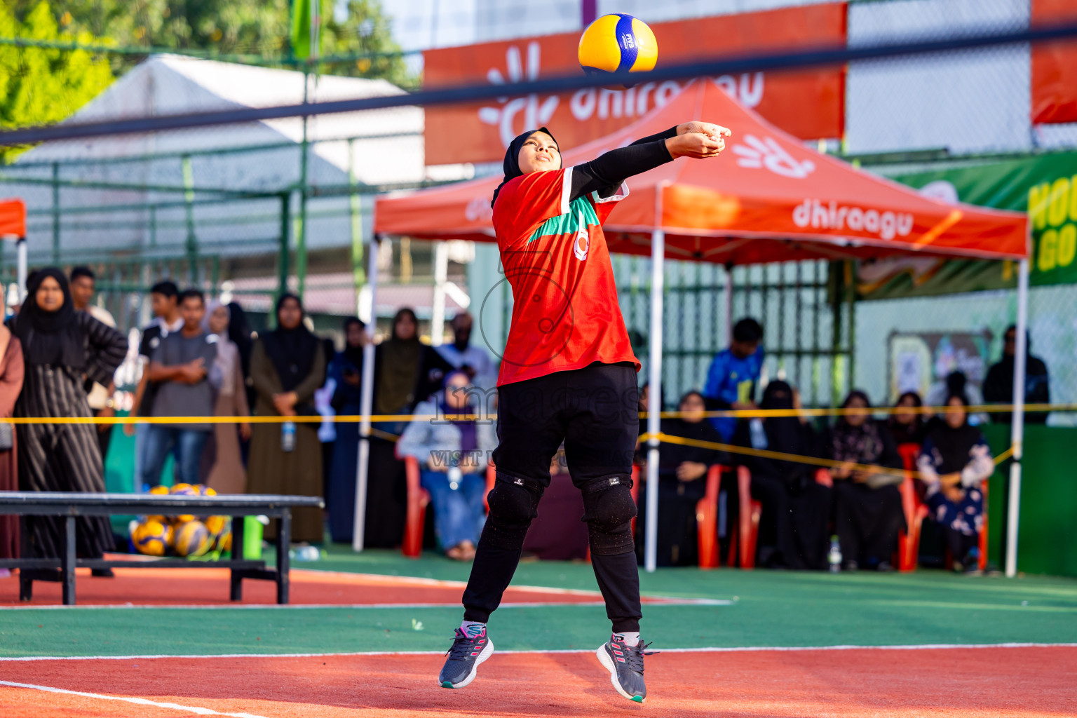 Day 13 of Interschool Volleyball Tournament 2024 was held in Ekuveni Volleyball Court at Male', Maldives on Thursday, 5th December 2024. Photos: Nausham Waheed / images.mv