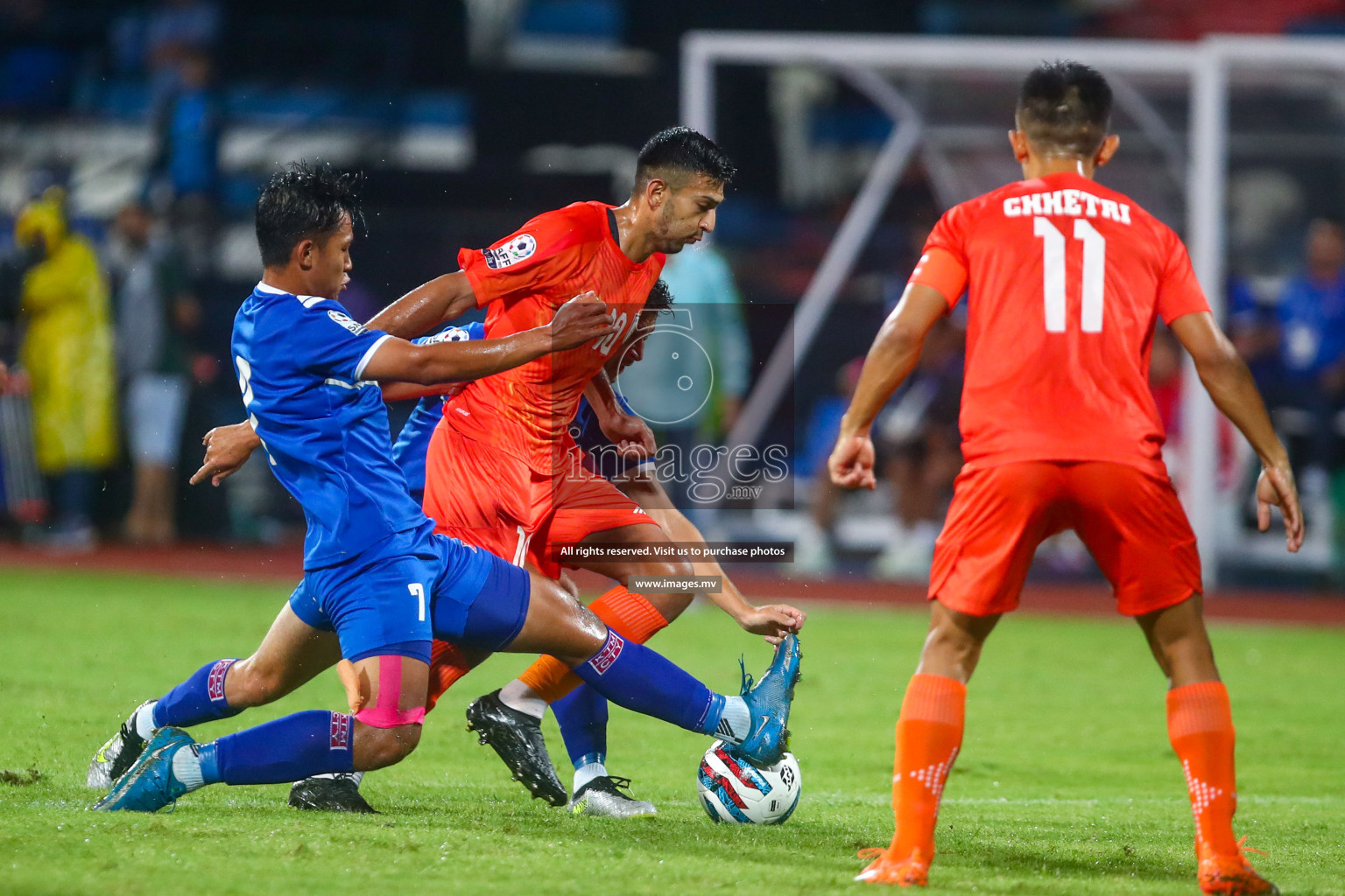 Nepal vs India in SAFF Championship 2023 held in Sree Kanteerava Stadium, Bengaluru, India, on Saturday, 24th June 2023. Photos: Nausham Waheed / images.mv