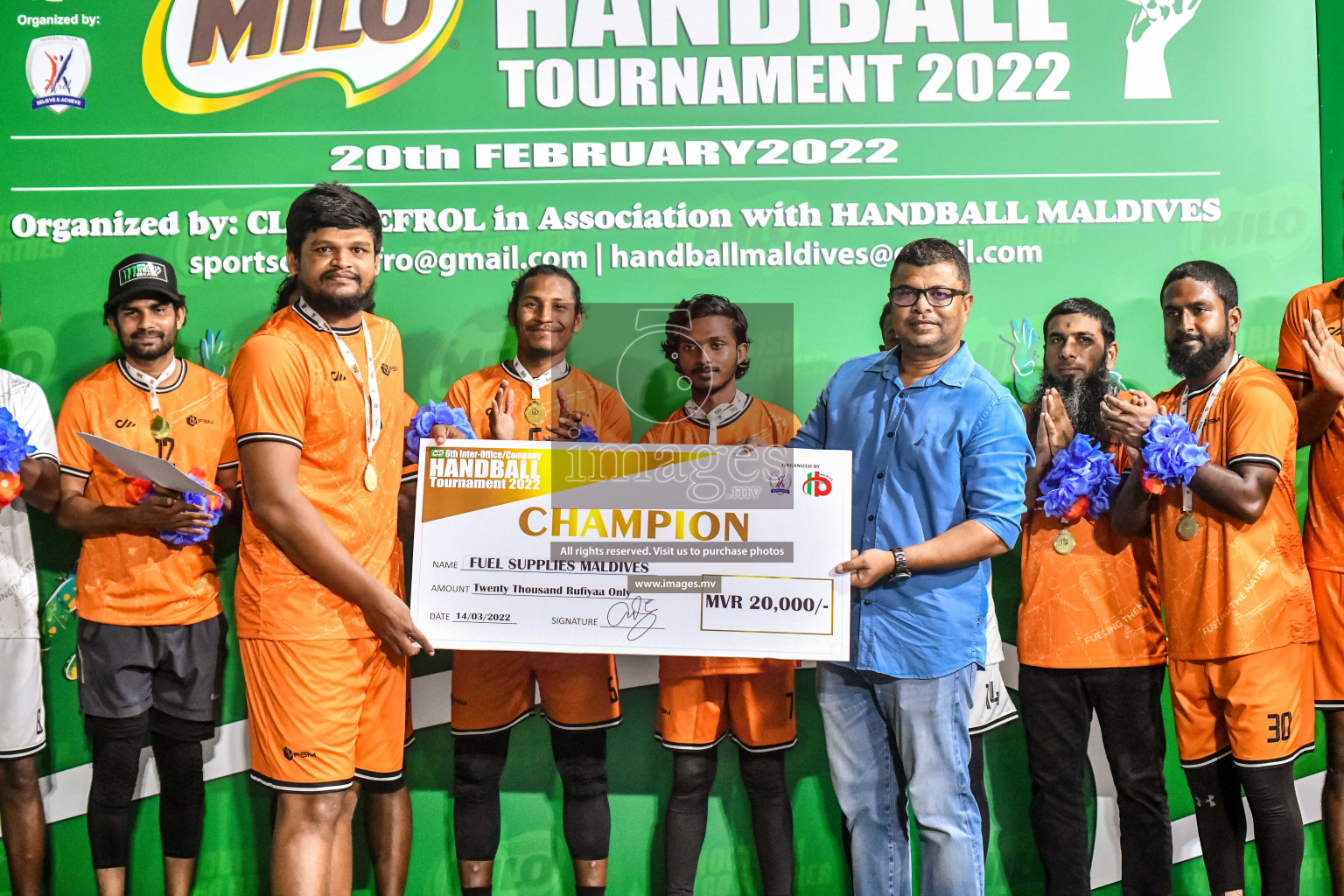 Final of Milo 6th Inter Office Handball Tournament 2022 - Photos by Nausham Waheed