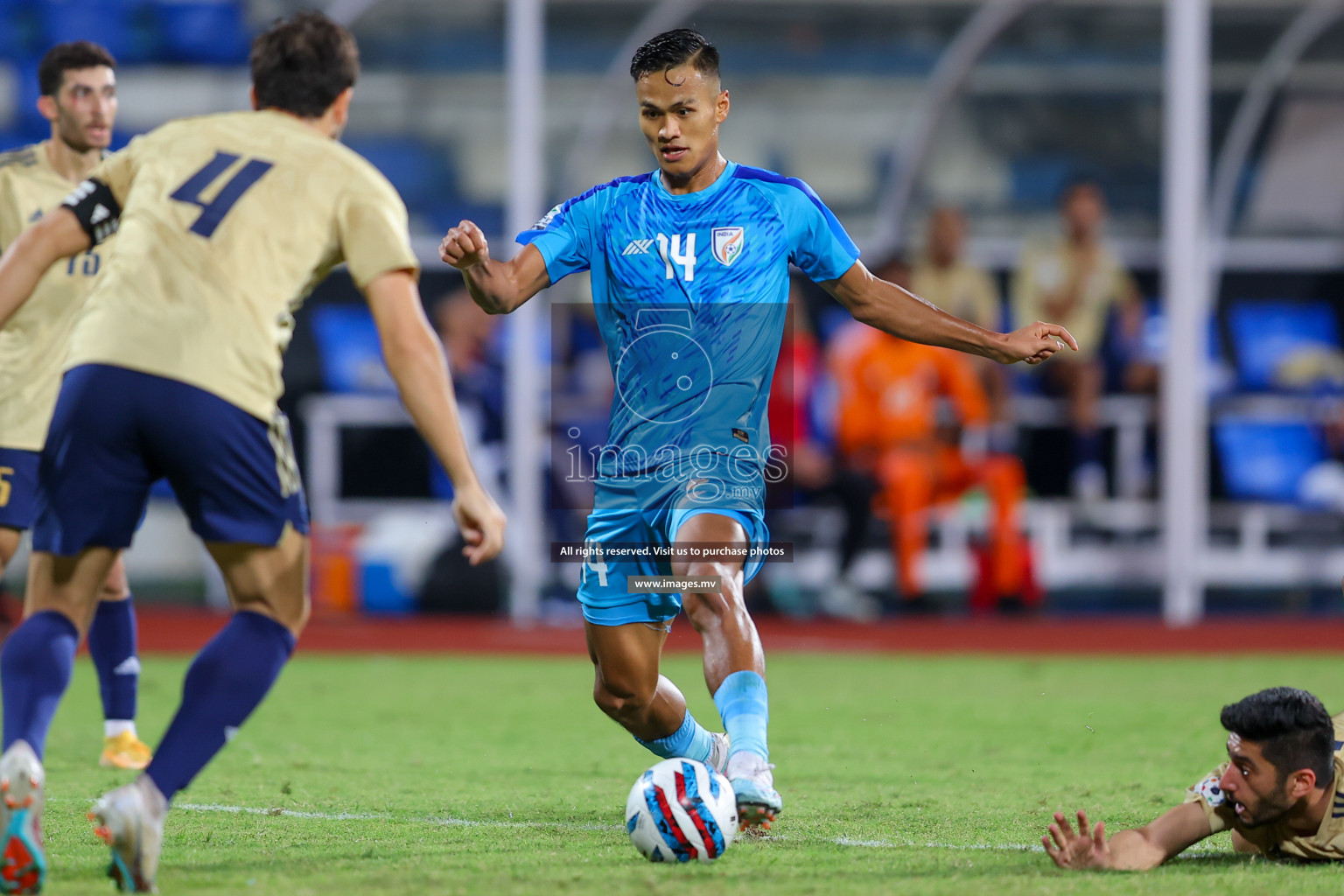 India vs Kuwait in SAFF Championship 2023 held in Sree Kanteerava Stadium, Bengaluru, India, on Tuesday, 27th June 2023. Photos: Nausham Waheed, Hassan Simah / images.mv