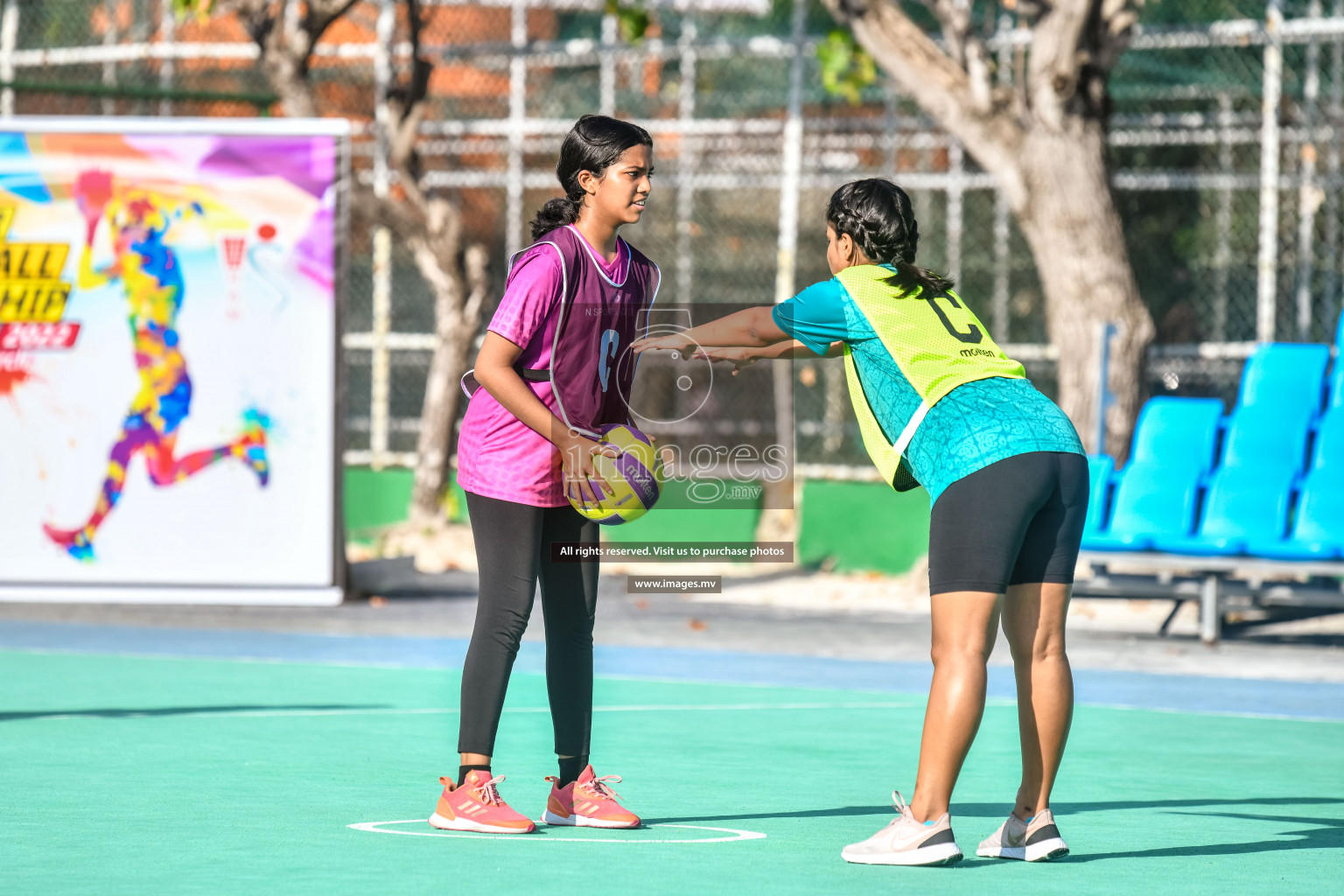 Day 5 of Junior Netball Championship 2022 on 9th March 2022 held in Male', Maldives. Photos by Nausham Waheed