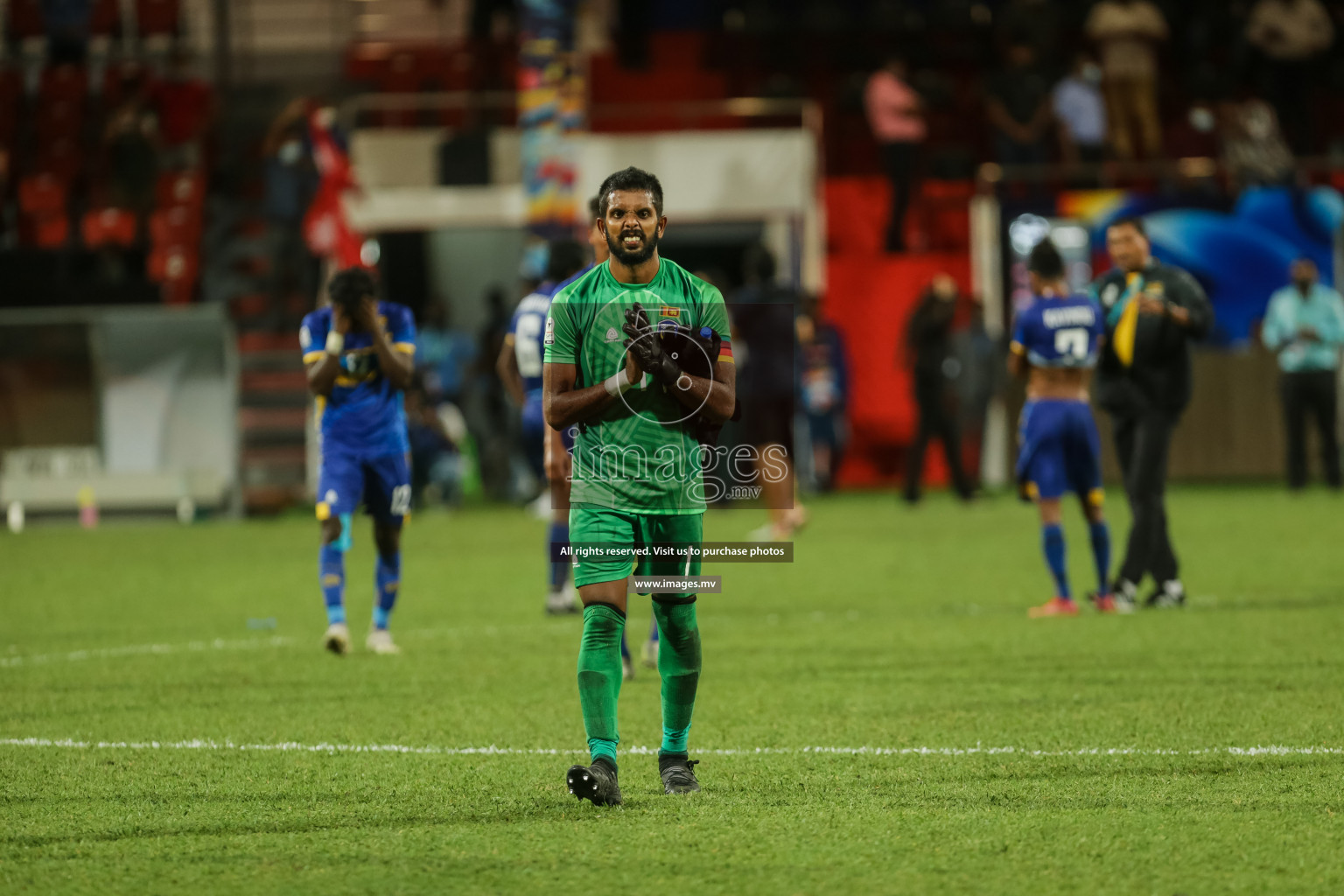 Nepal vs Sri Lanka in SAFF Championship 2021 held on 4th October 2021 in Galolhu National Stadium, Male', Maldives