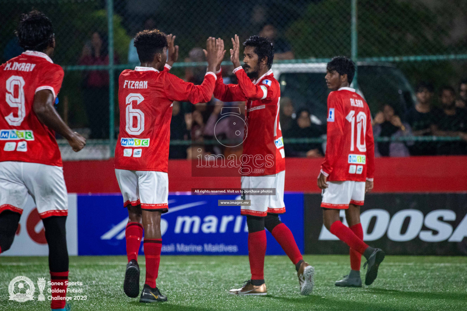 AA. Thoddoo vs AA. Mathiveri in Day 4 of Golden Futsal Challenge 2023 on 08 February 2023 in Hulhumale, Male, Maldives