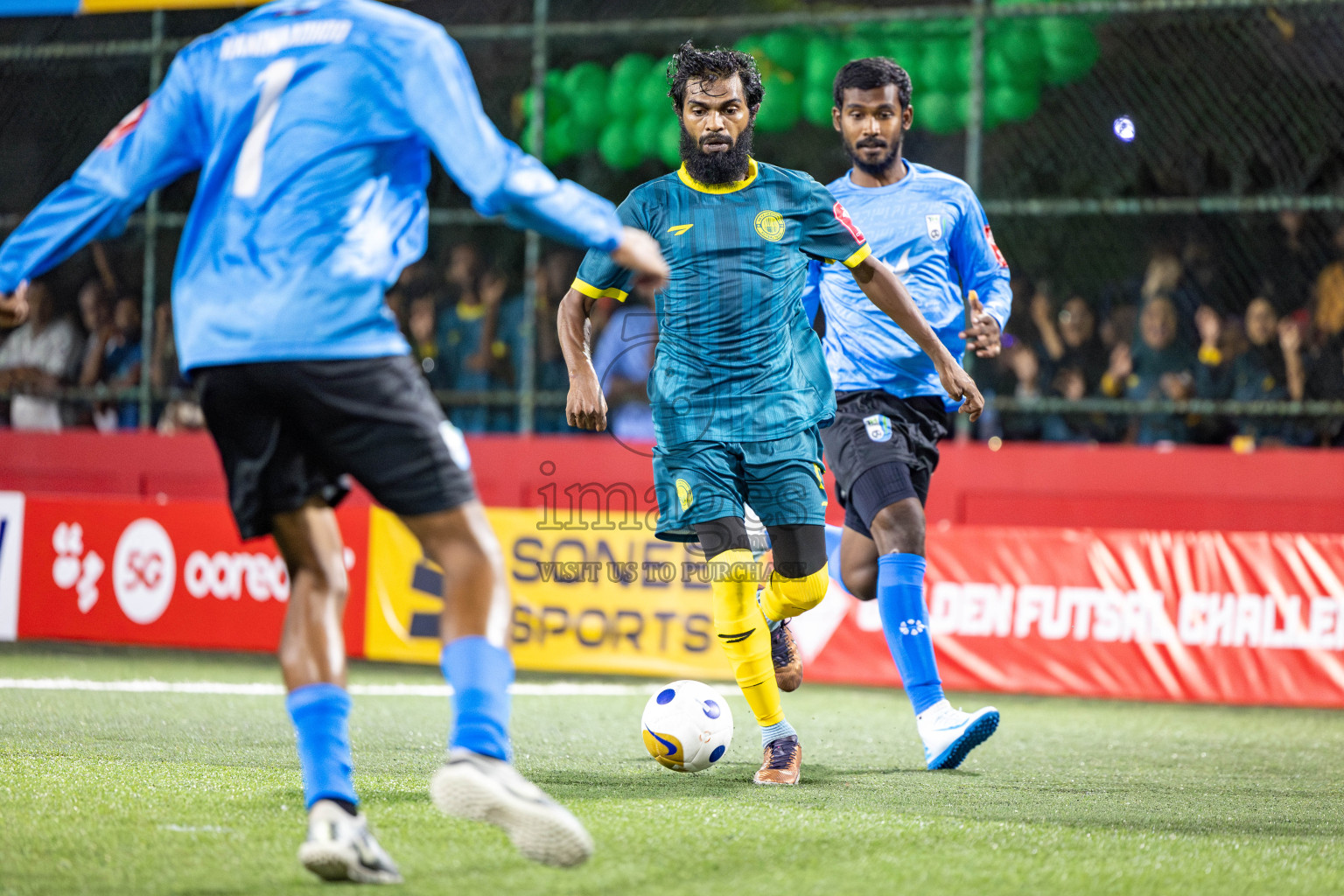 HDh. Hanimaadhoo vs HDh. Neykurendhoo in Day 1 of Golden Futsal Challenge 2025 on Sunday, 5th January 2025, in Hulhumale', Maldives 
Photos: Nausham Waheed / images.mv