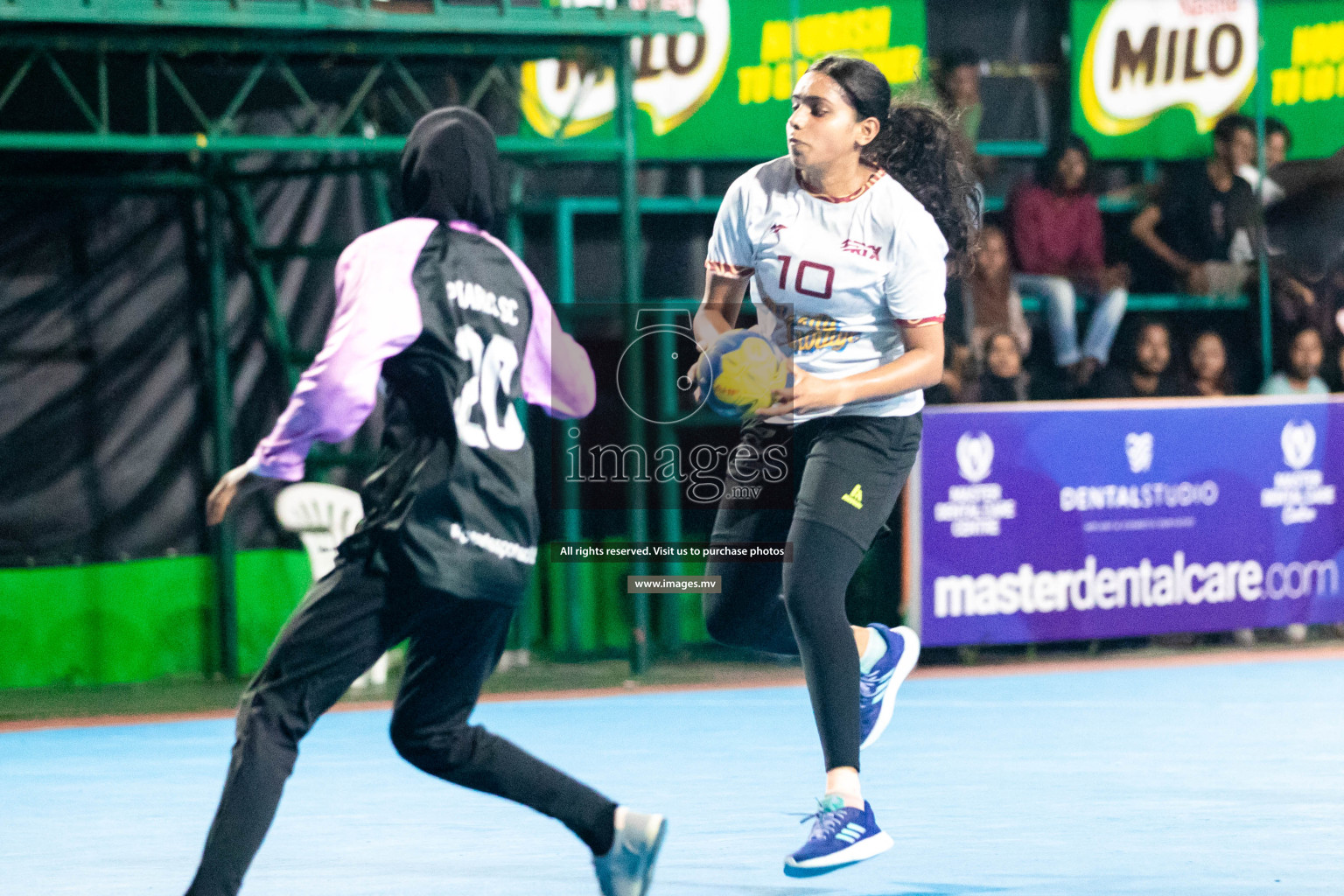 Day 5 of 6th MILO Handball Maldives Championship 2023, held in Handball ground, Male', Maldives on Friday, 24th May 2023 Photos: Shuu Abdul Sattar/ Images.mv