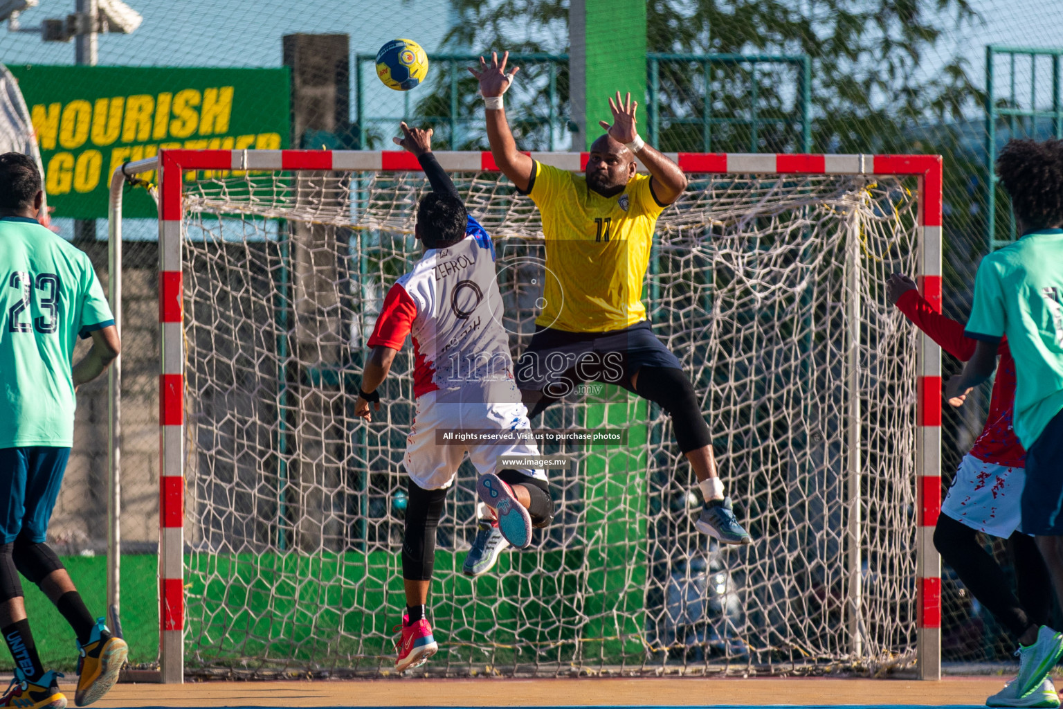 Day 6 of 6th MILO Handball Maldives Championship 2023, held in Handball ground, Male', Maldives on Thursday, 25th May 2023 Photos: Shuu Abdul Sattar/ Images.mv