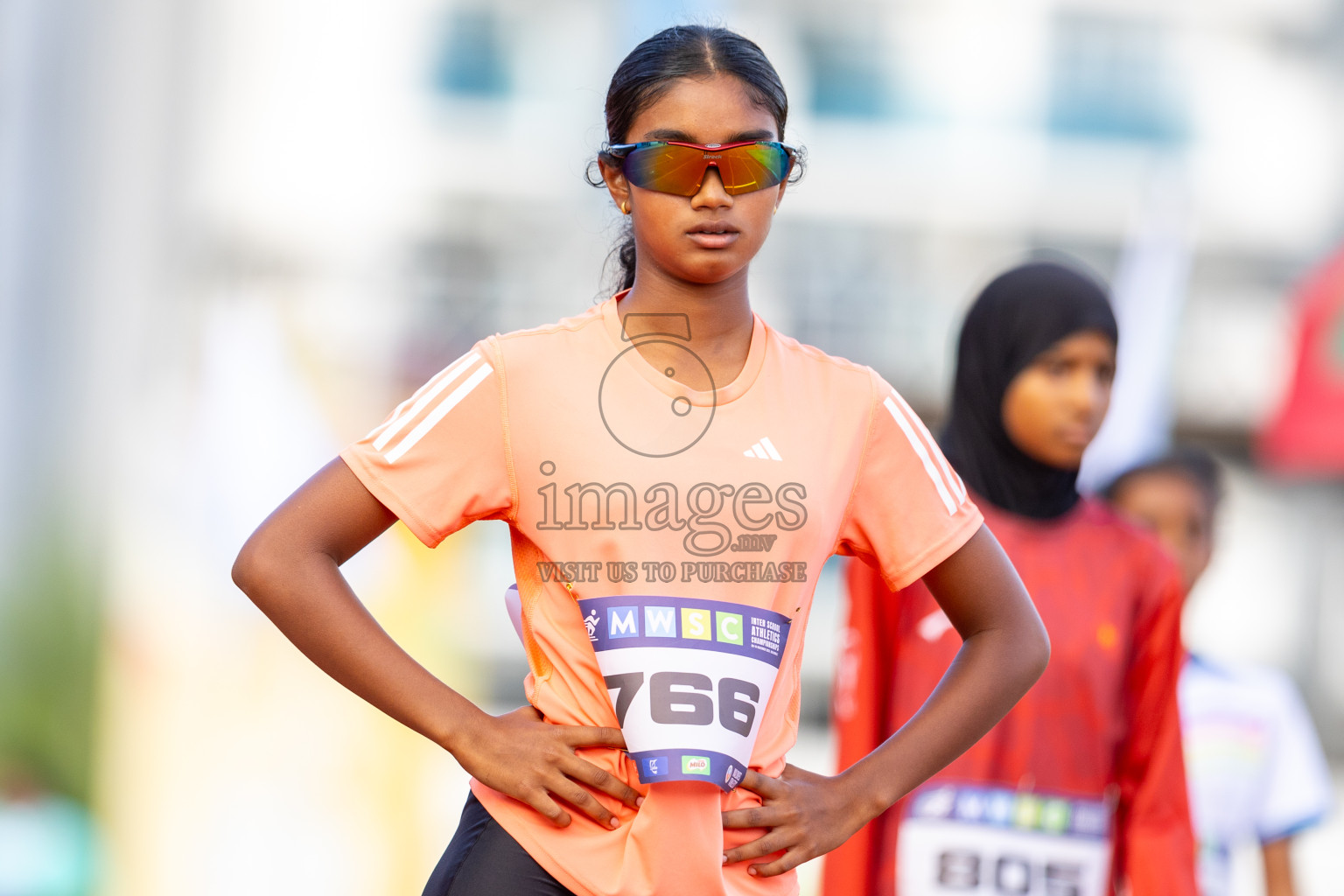 Day 2 of MWSC Interschool Athletics Championships 2024 held in Hulhumale Running Track, Hulhumale, Maldives on Sunday, 10th November 2024. Photos by: Ismail Thoriq / Images.mv