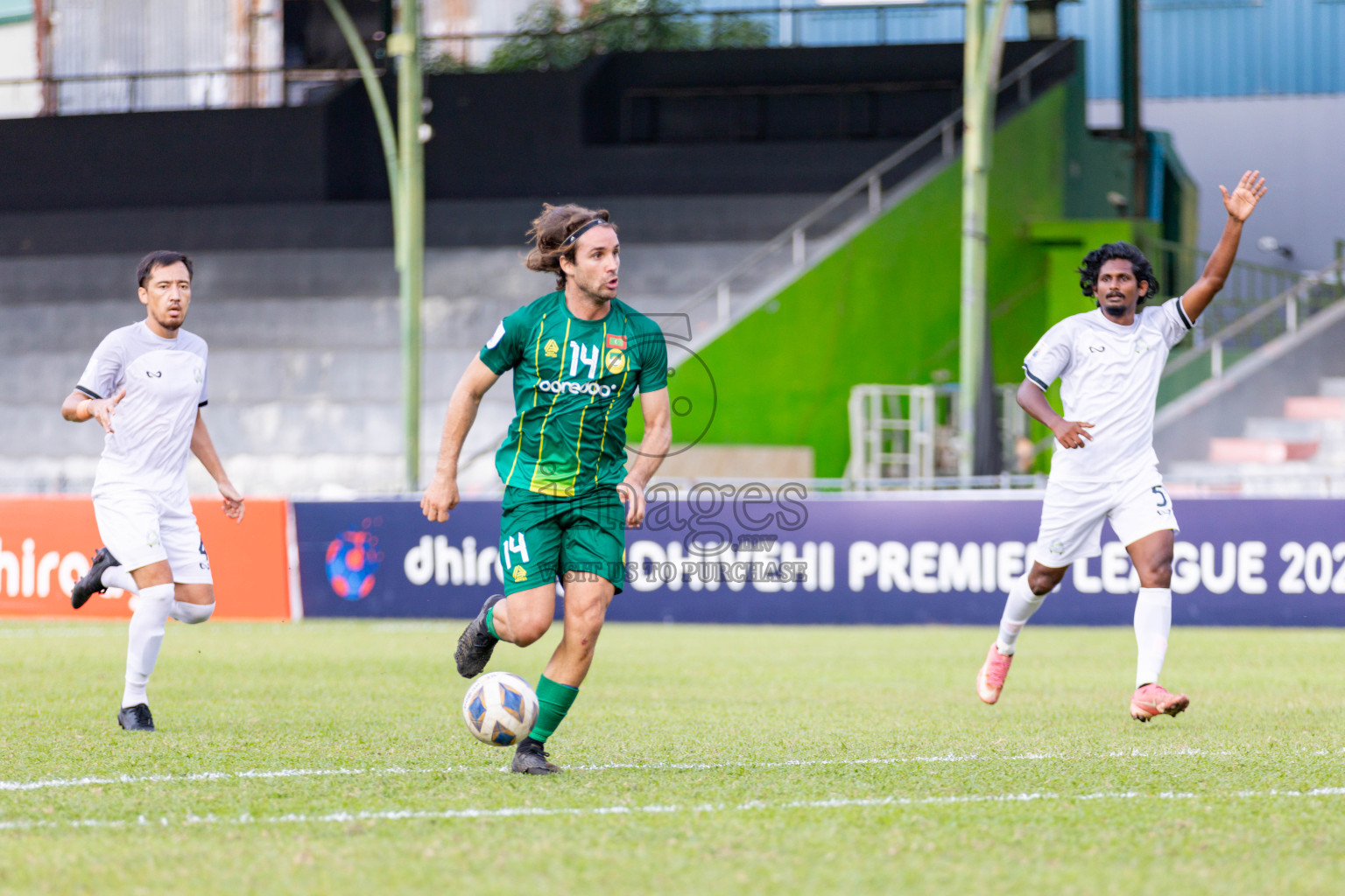 Maziya SRC vs Green Streets in Dhivehi Premier League 2025/26 held in National Football Stadium, Male', Maldives on Saturyday, 25 October 2025. 
Photos: Hassan Simah / Images.mv