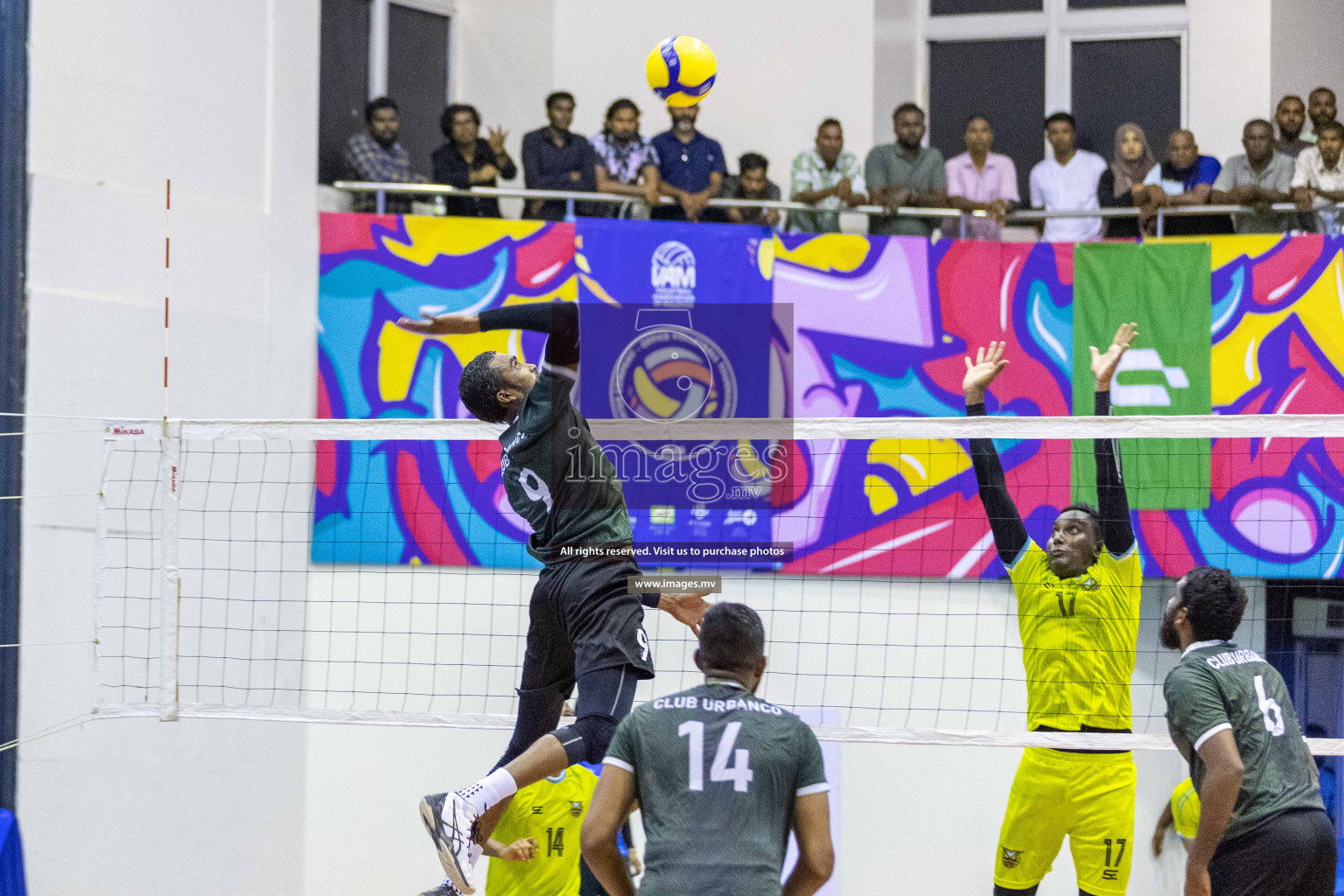 Final of Inter Company-Office Volleyball Tournament 2023 was held in Social Center, Male', Maldives on Saturday, 20th May 2023.  Photos: Ismail Thoriq / images.mv