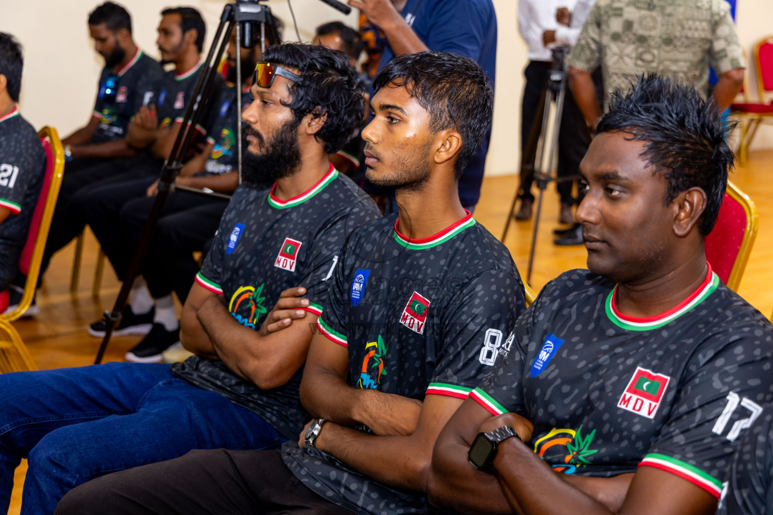 Announcing of Senior Mens Volleyball National Team participating in the CAVA Men’s cup 2025, in Bangladesh held in Socail Centre Haruge., Male', Maldives on Thursday, 09th October 2025. Photos by: Nausham Waheed / Images.mv
