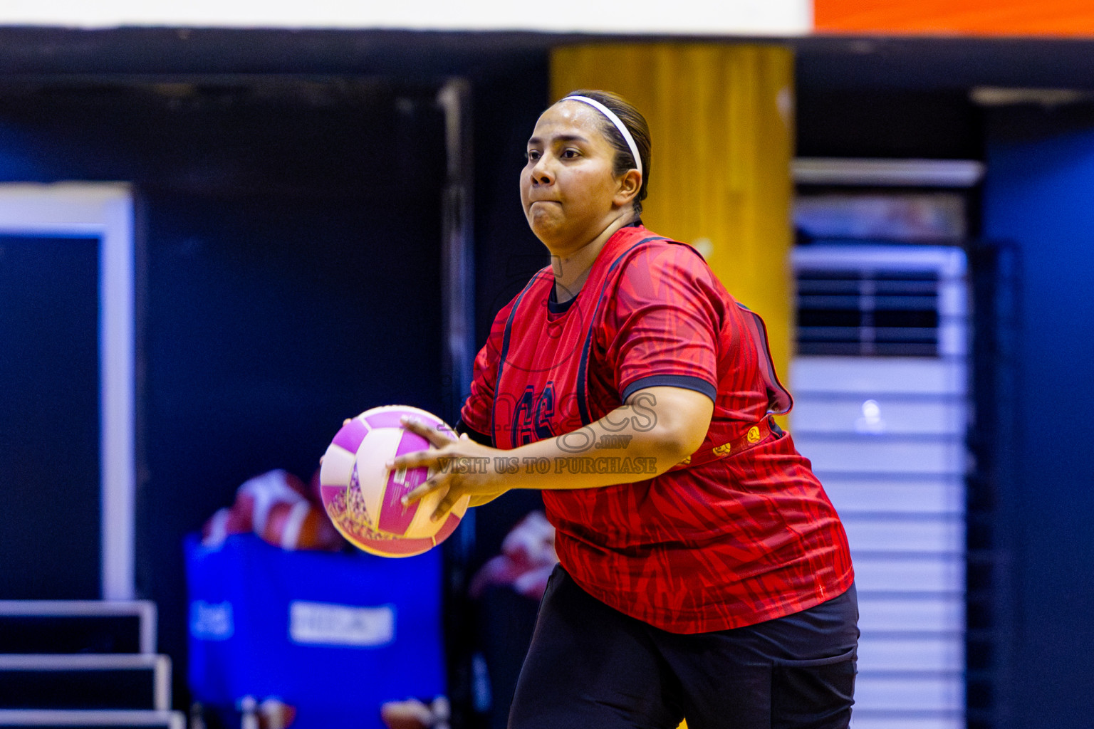 C Matrix vs Invicto SC in Day 4 of 24th Milo Netball Association Championship held in Social Center at Male', Maldives on Thursday, 4th September 2025. Photos: Nausham Waheed / images.mv